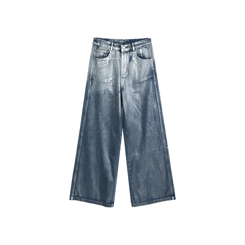 【24s March.】Liquid Washed Distressed Denim Suit