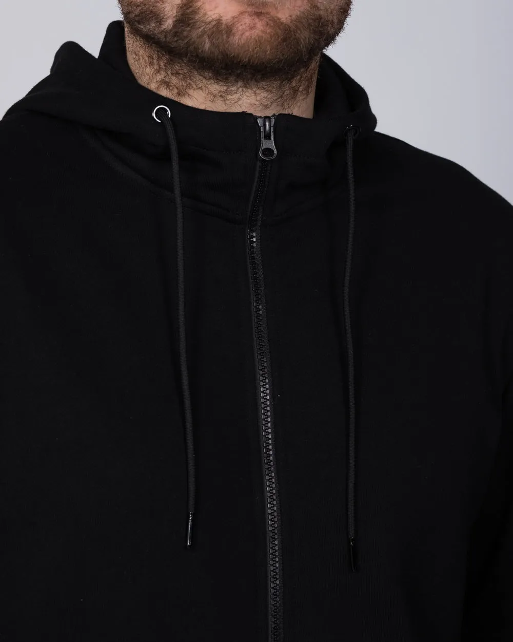 2t Zip Up Tall Active Hoodie (black)