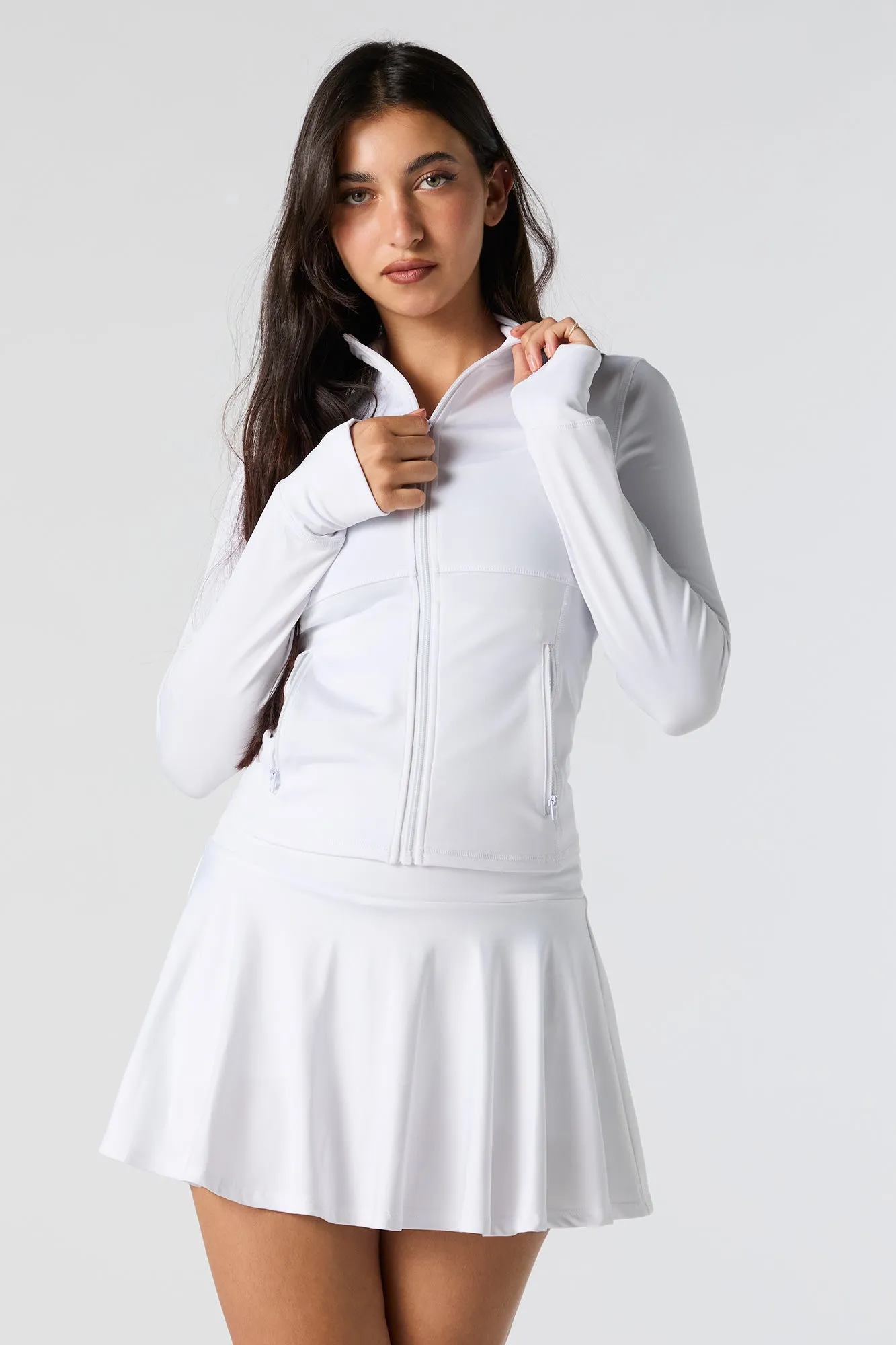 Active Zip-Up Long Sleeve Top