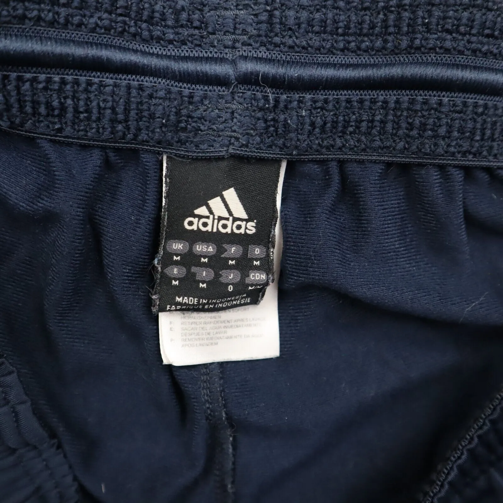 adidas Men Track Pant Activewear Elastic Waist Running/Training Navy Blue Size M