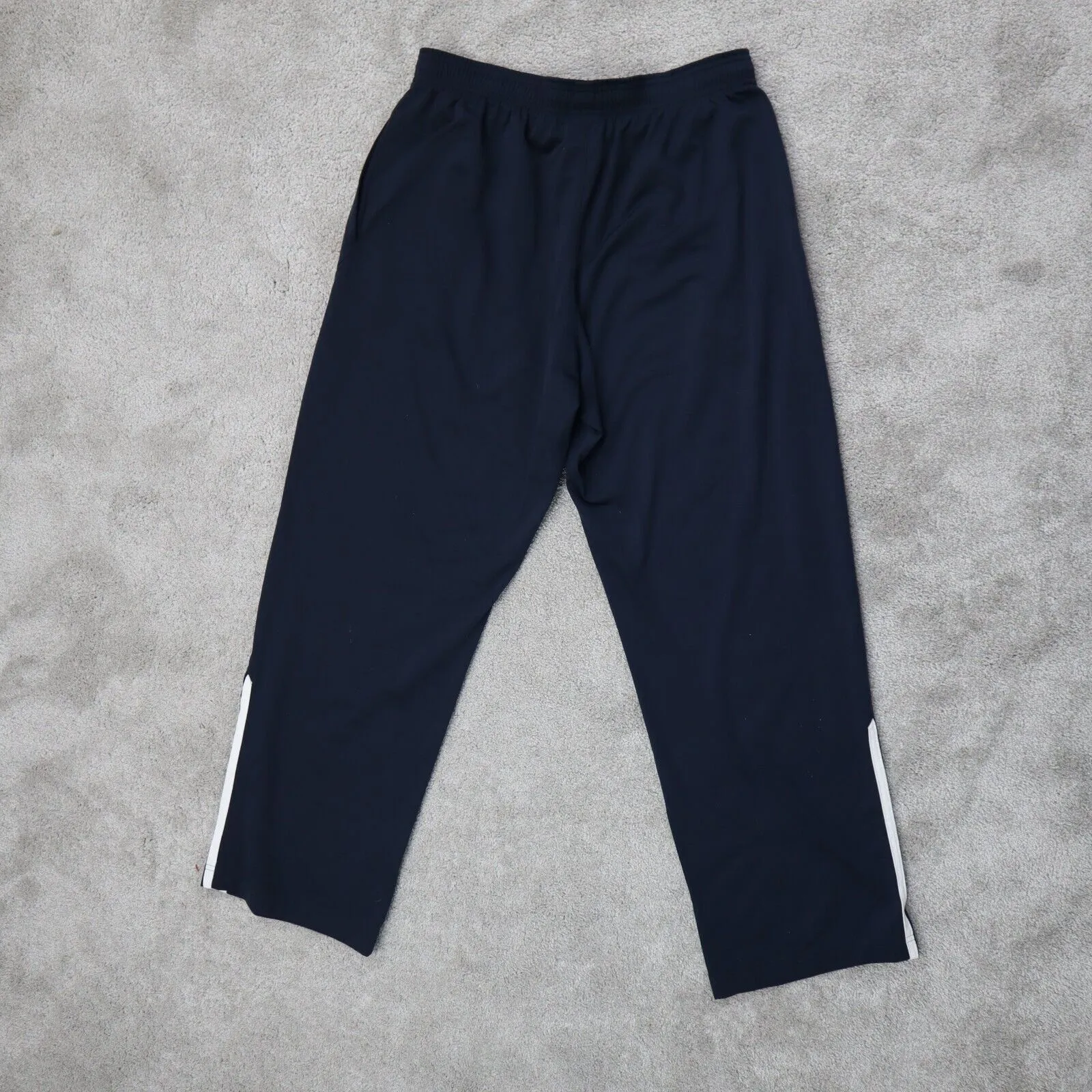 adidas Men Track Pant Activewear Elastic Waist Running/Training Navy Blue Size M