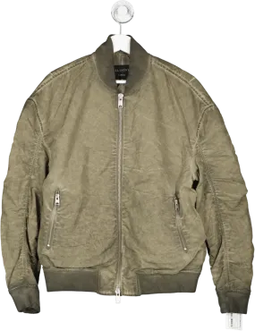 All Saints Kado Green Bomber Jacket UK XS