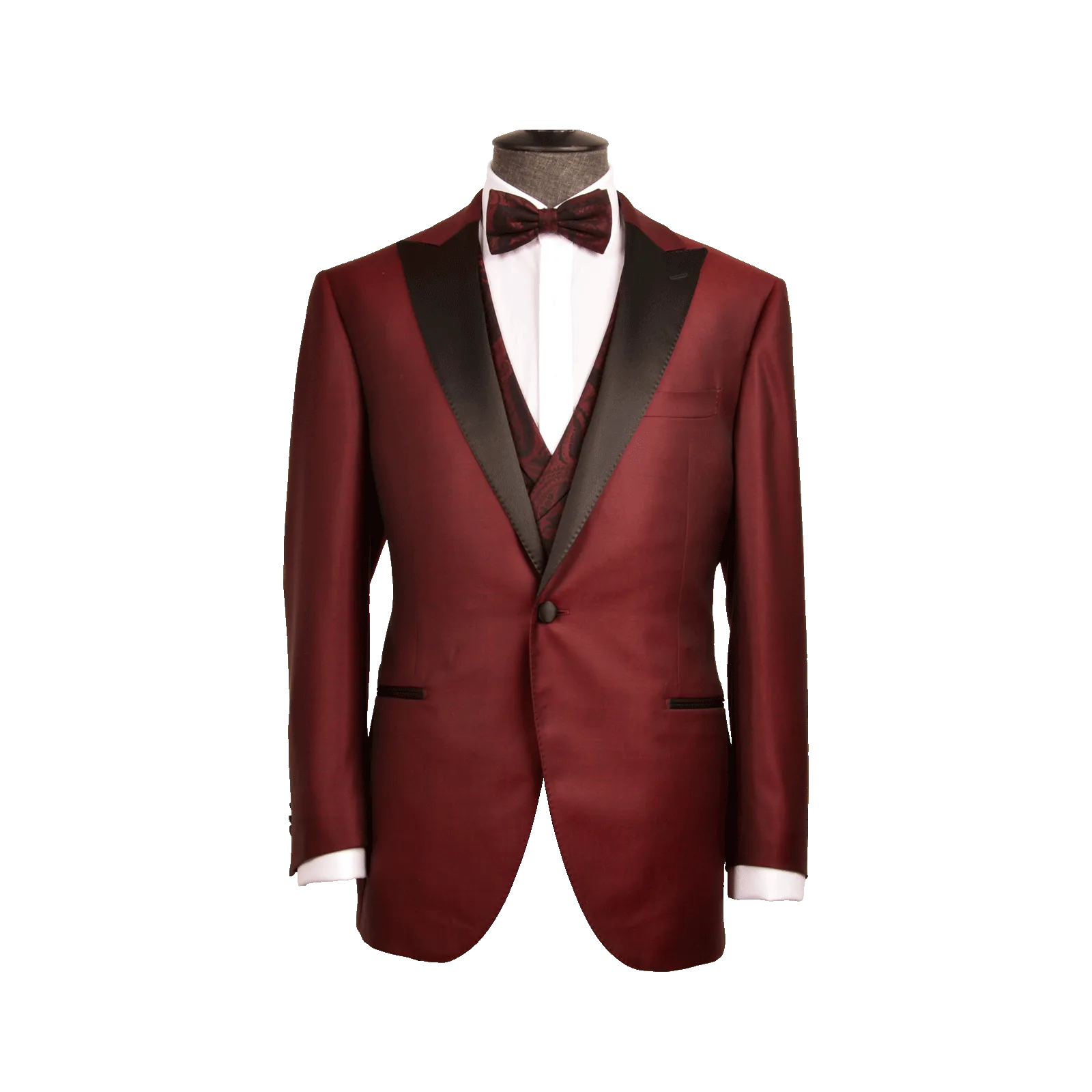 ATTICUS BURGUNDY THREE PIECE