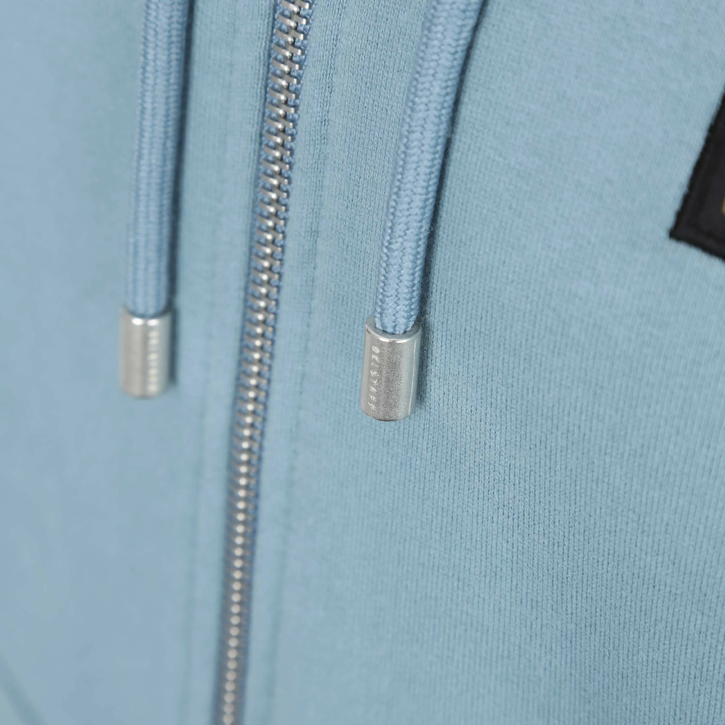 Belstaff Full Zip Hoodie Sweat Top in Arctic Blue