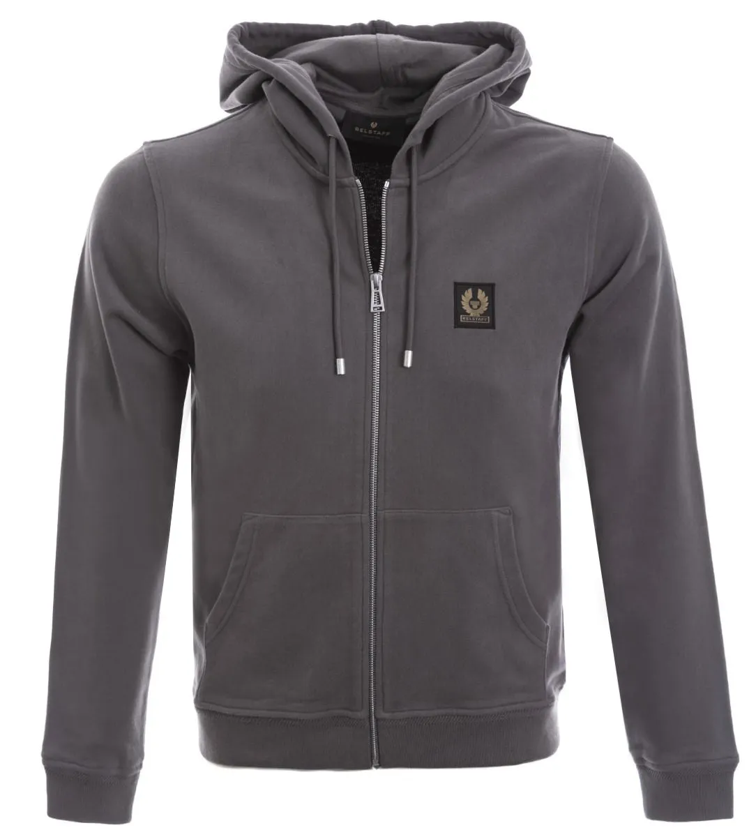 Belstaff Hoodie Sweat Top in Granite Grey