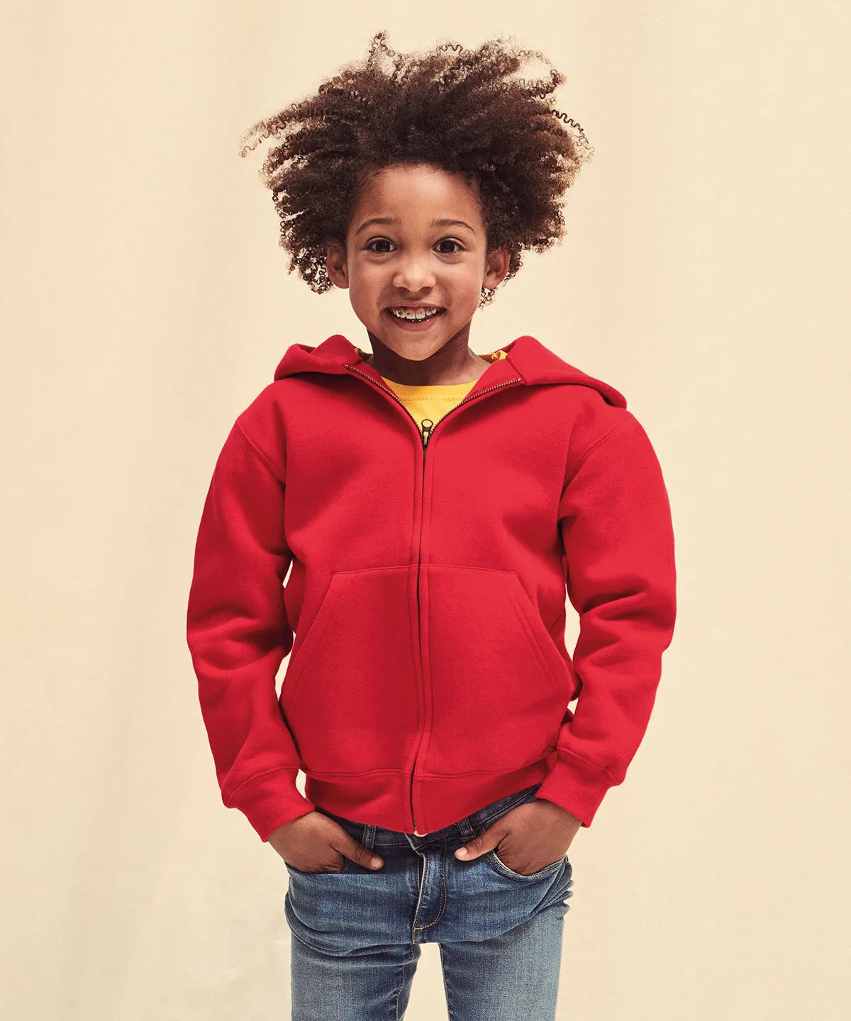 Black - Kids premium hooded sweatshirt jacket