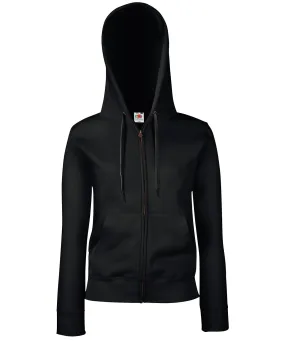 Black - Women's premium 70/30 hooded sweatshirt jacket