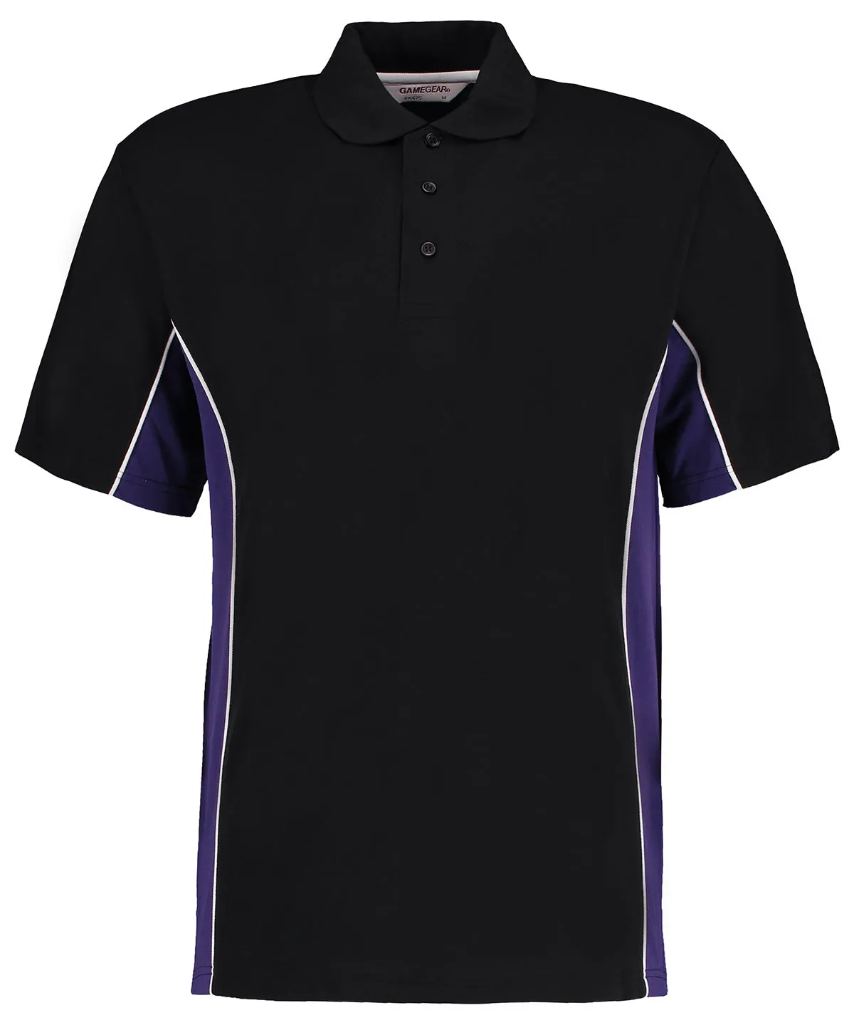 Black/Purple/White - Track polo (classic fit)