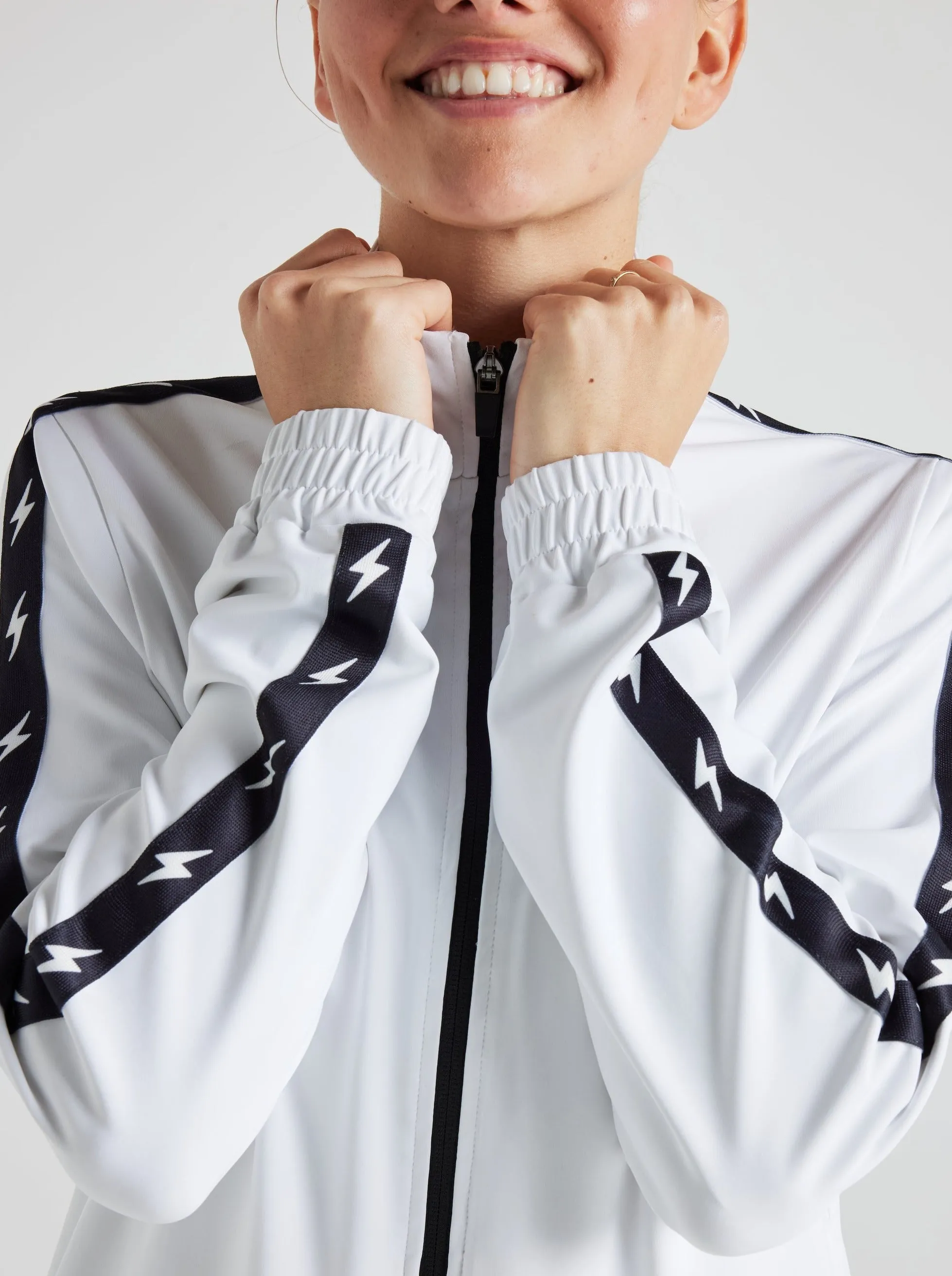 Bolt Track Jacket - White/Black