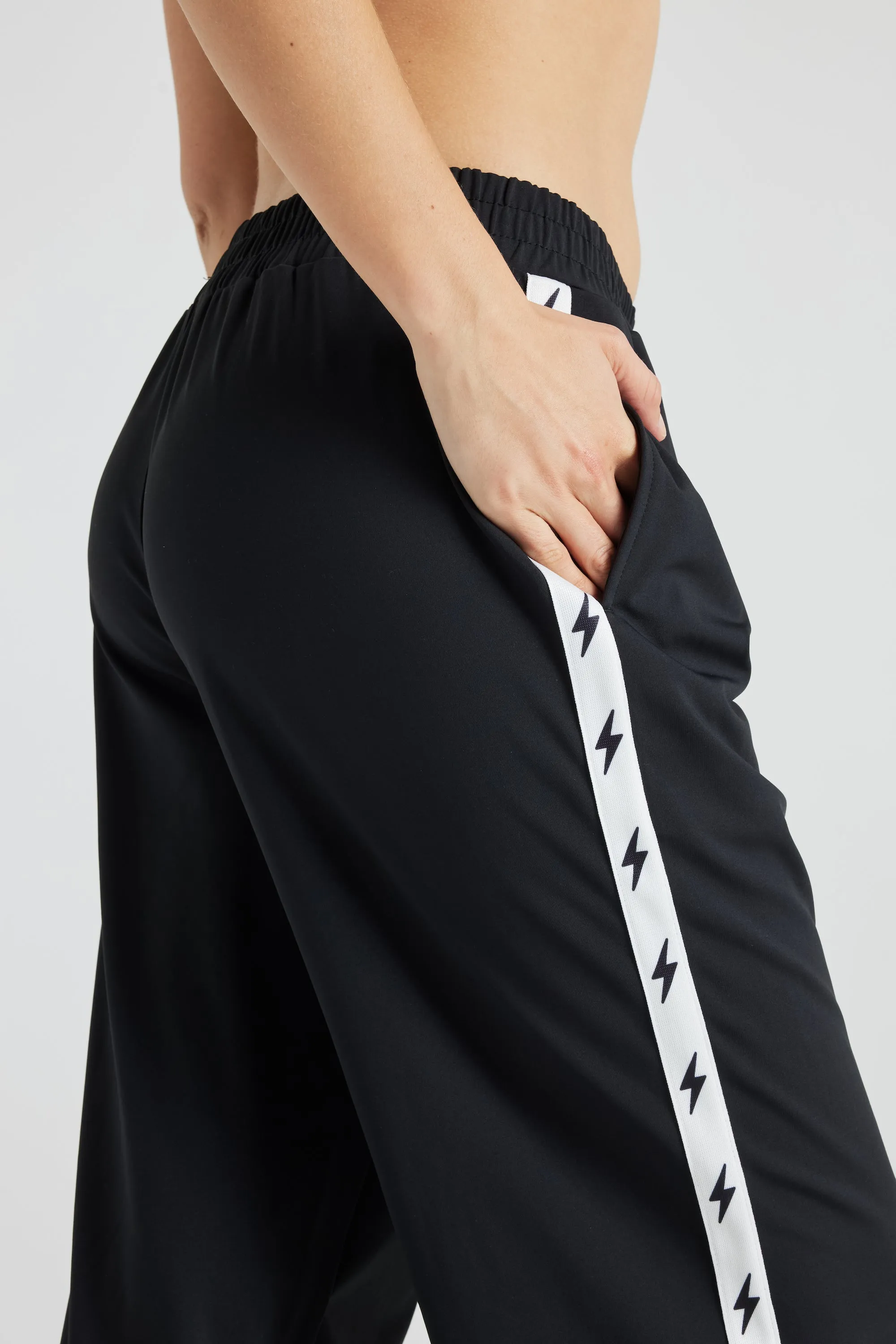 Bolt Track Pant - Black/White