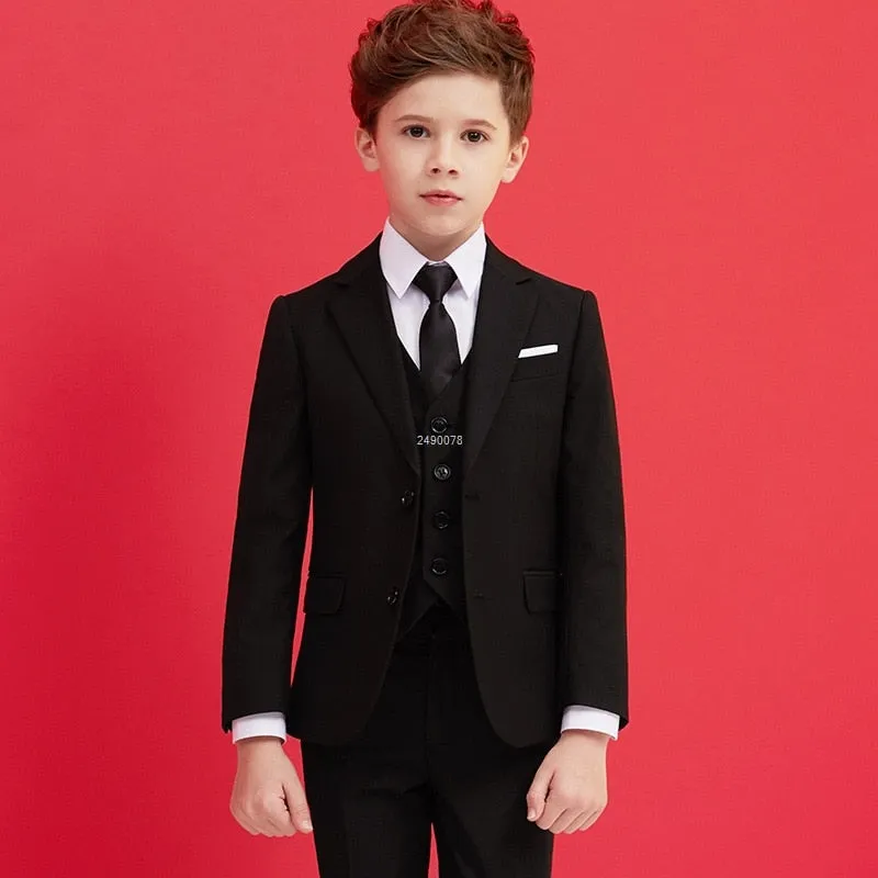 Boys Black Wedding Suit