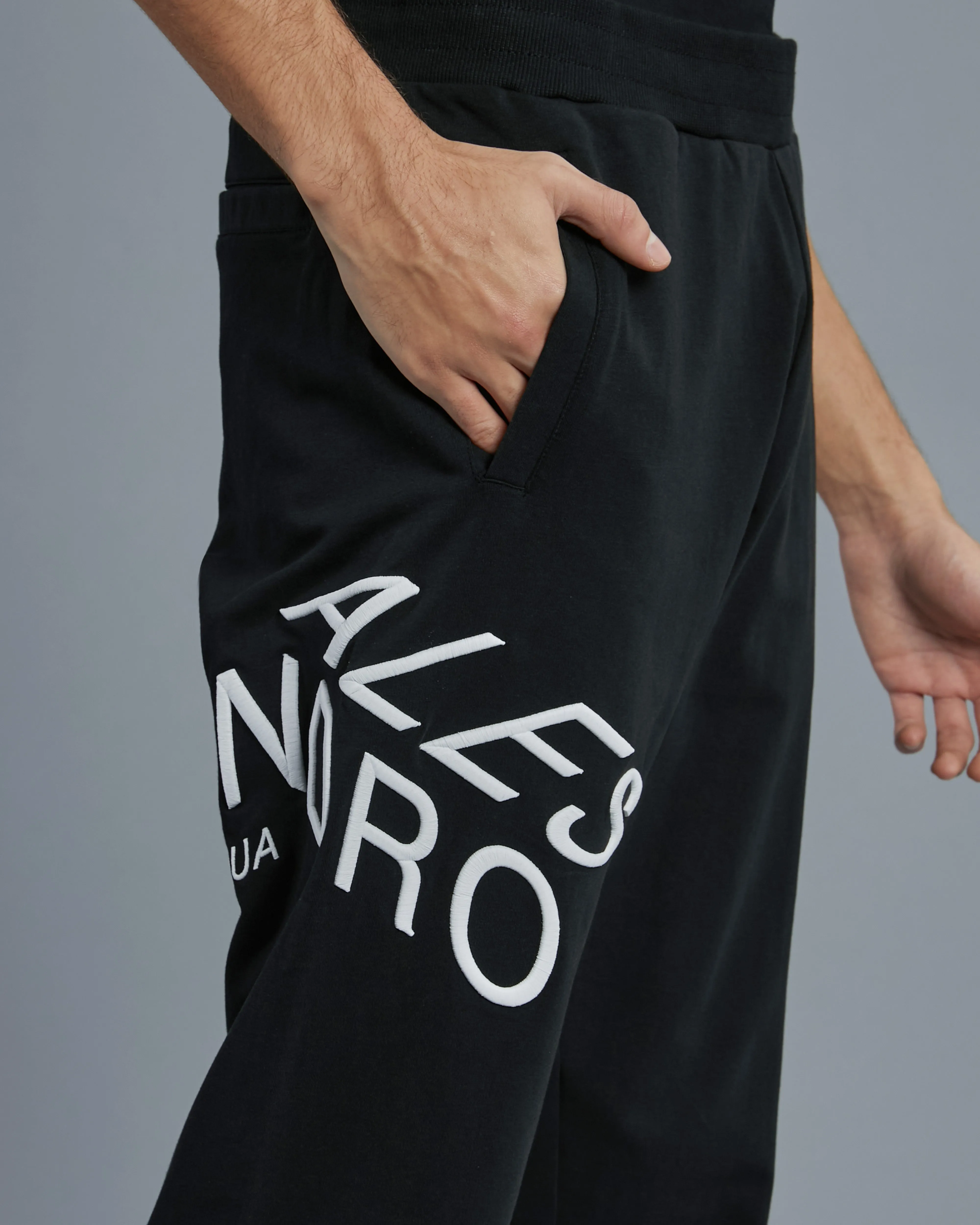 Brand Embroidered Track Pants