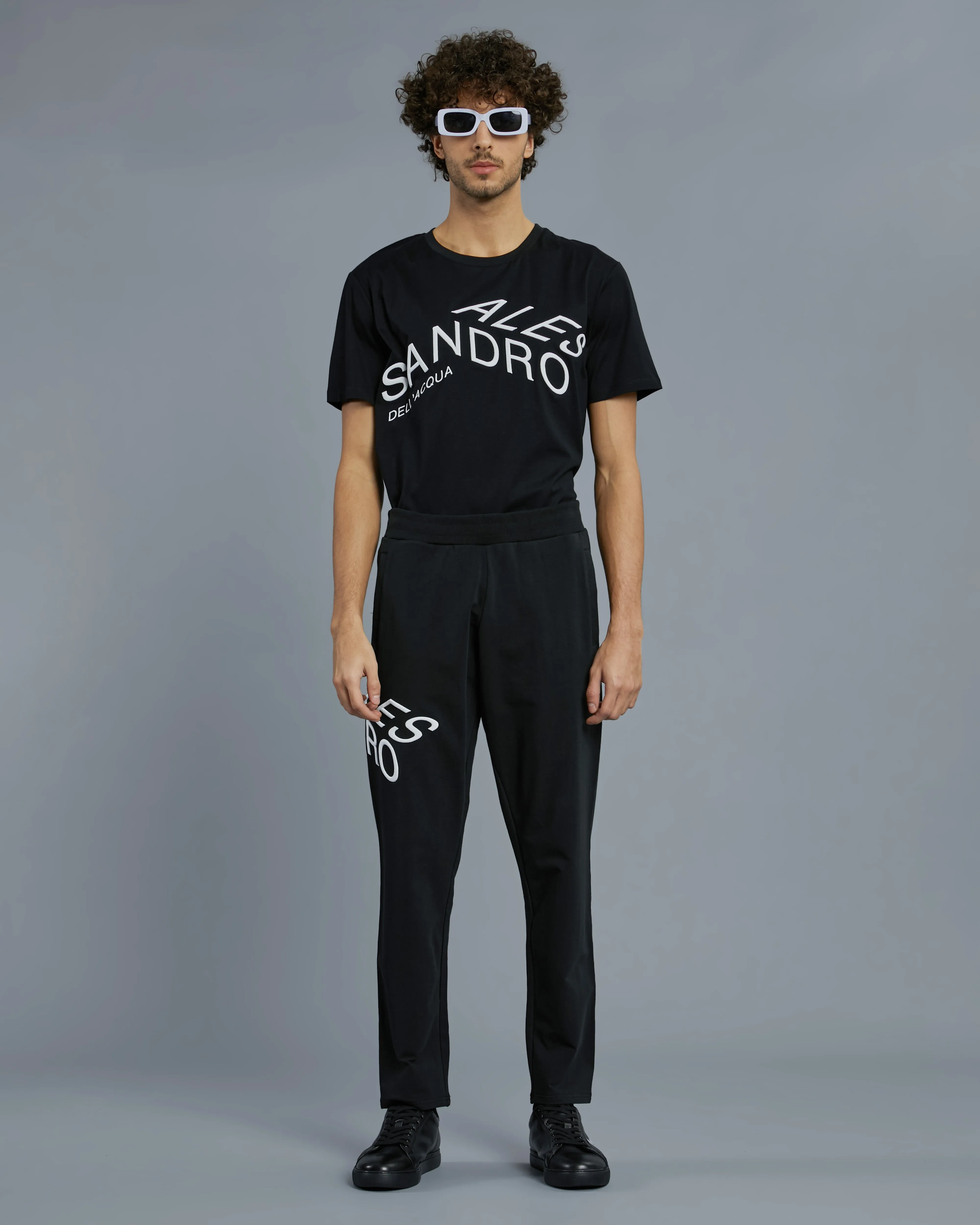 Brand Embroidered Track Pants