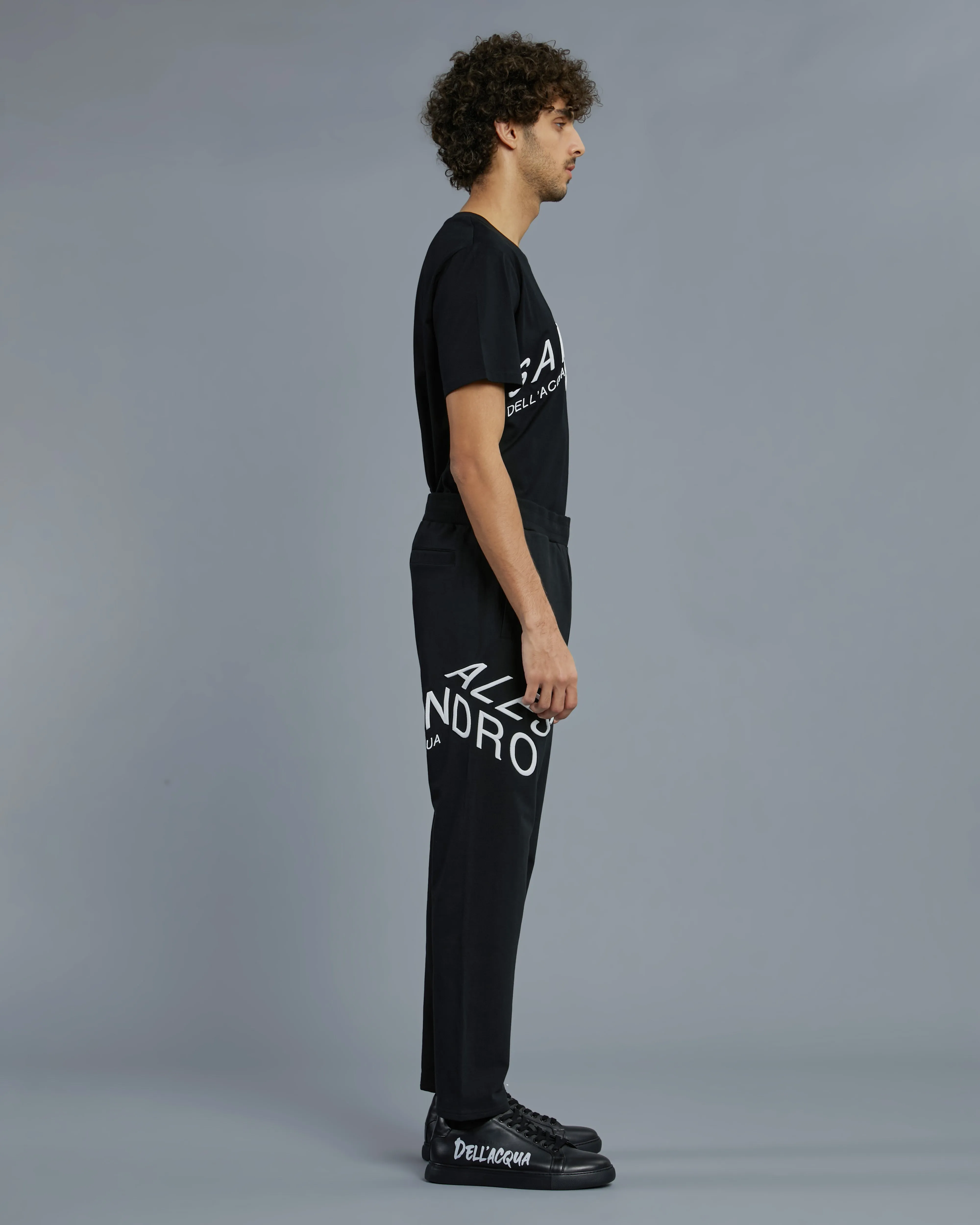 Brand Embroidered Track Pants