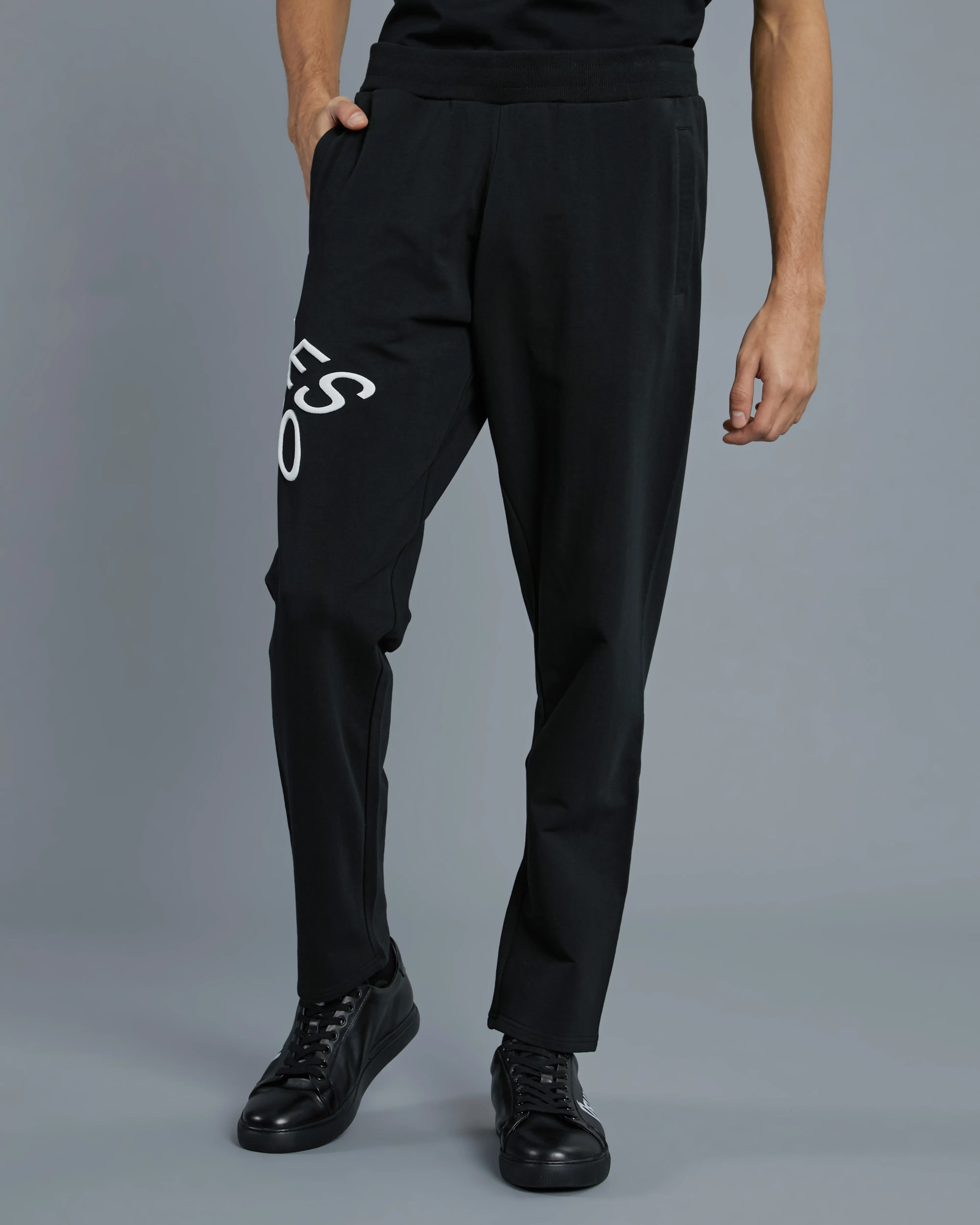 Brand Embroidered Track Pants