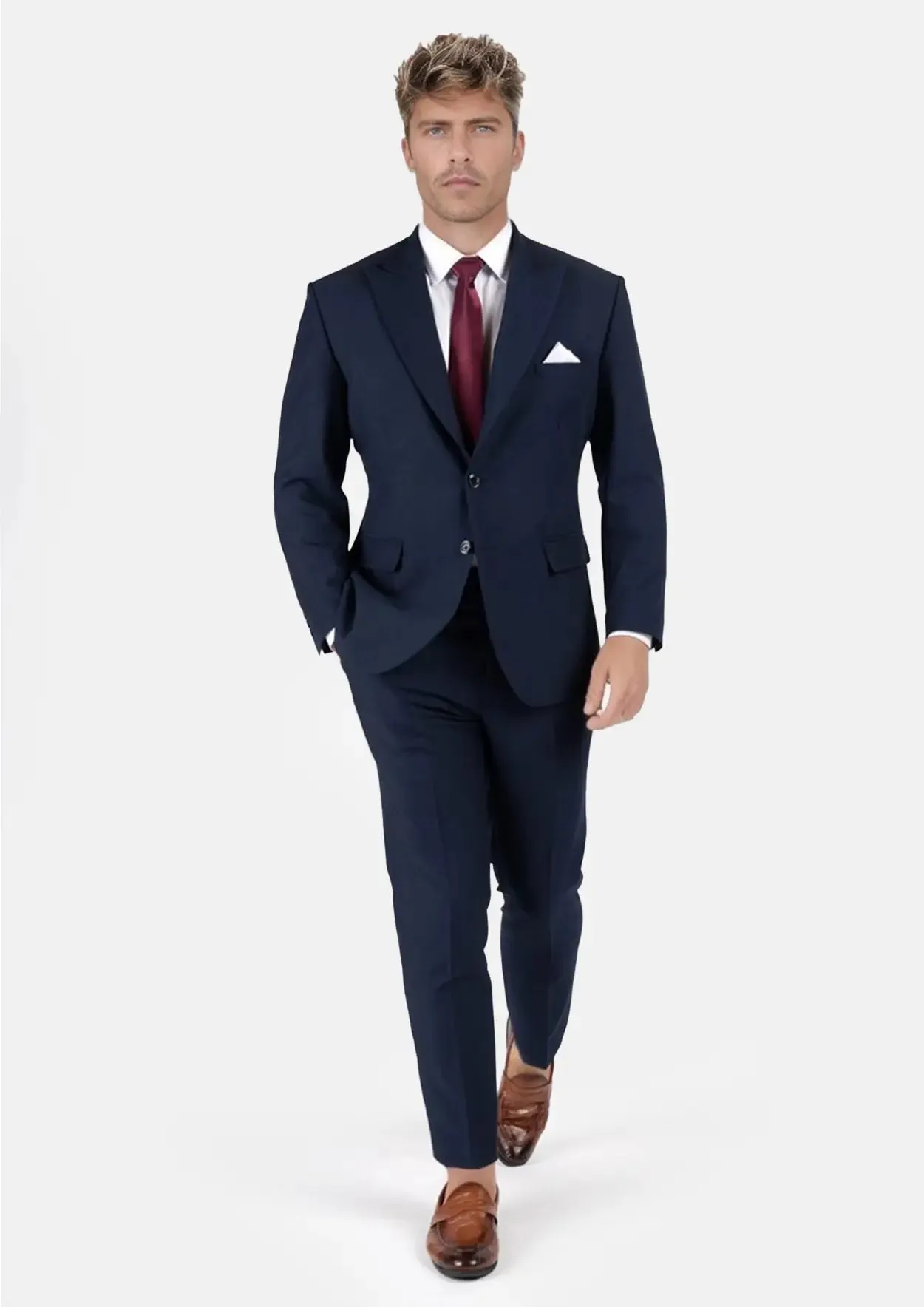 Bryant Navy Blue Stretch Suit