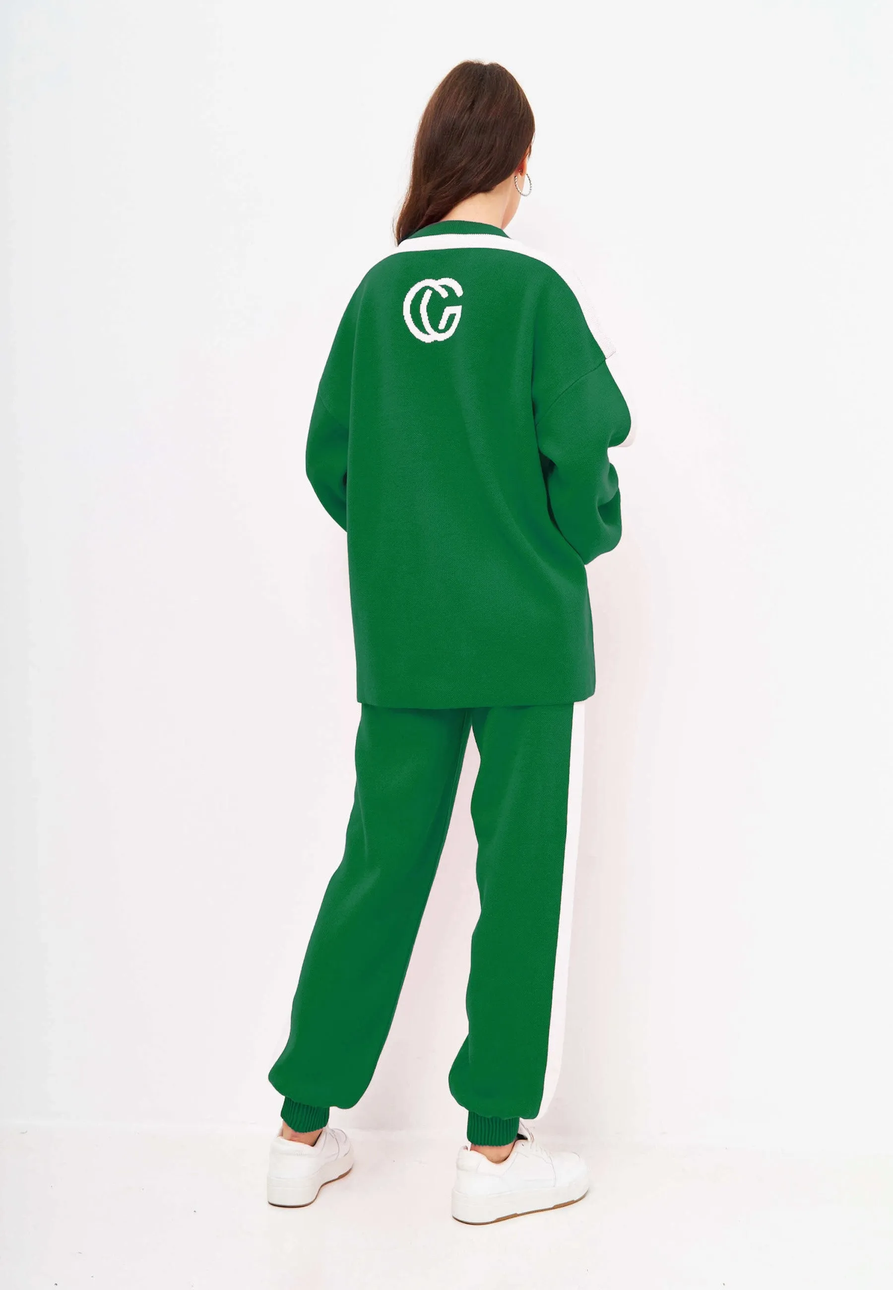 CG Knitted Jogger set - Green