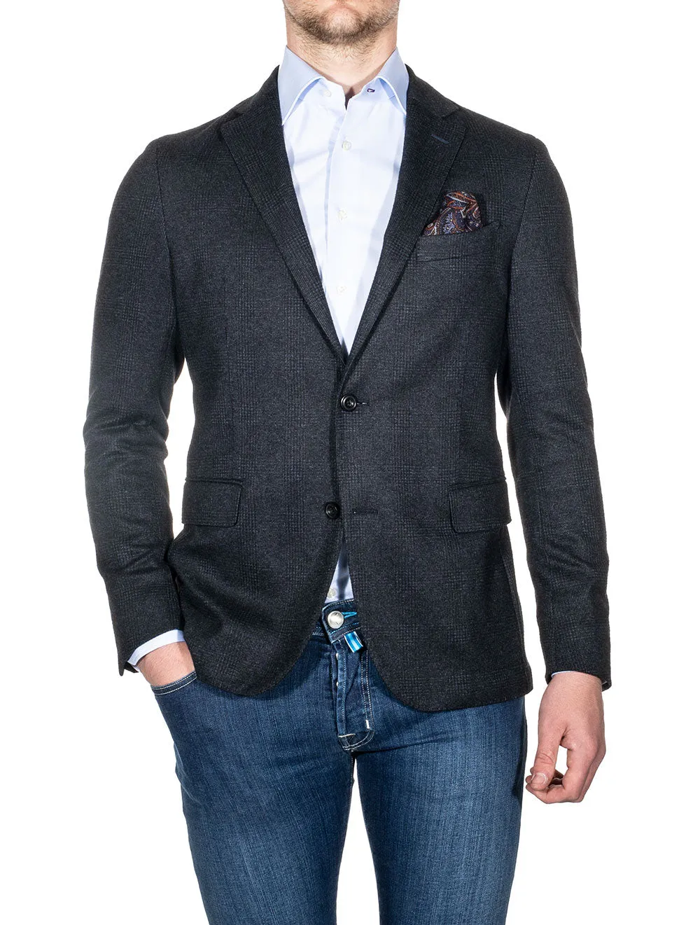 Check Jacket Grey