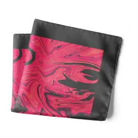 Chokore Magenta Silk Pocket Square from the Marble Design range