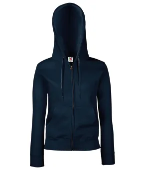 Deep Navy - Women's premium 70/30 hooded sweatshirt jacket