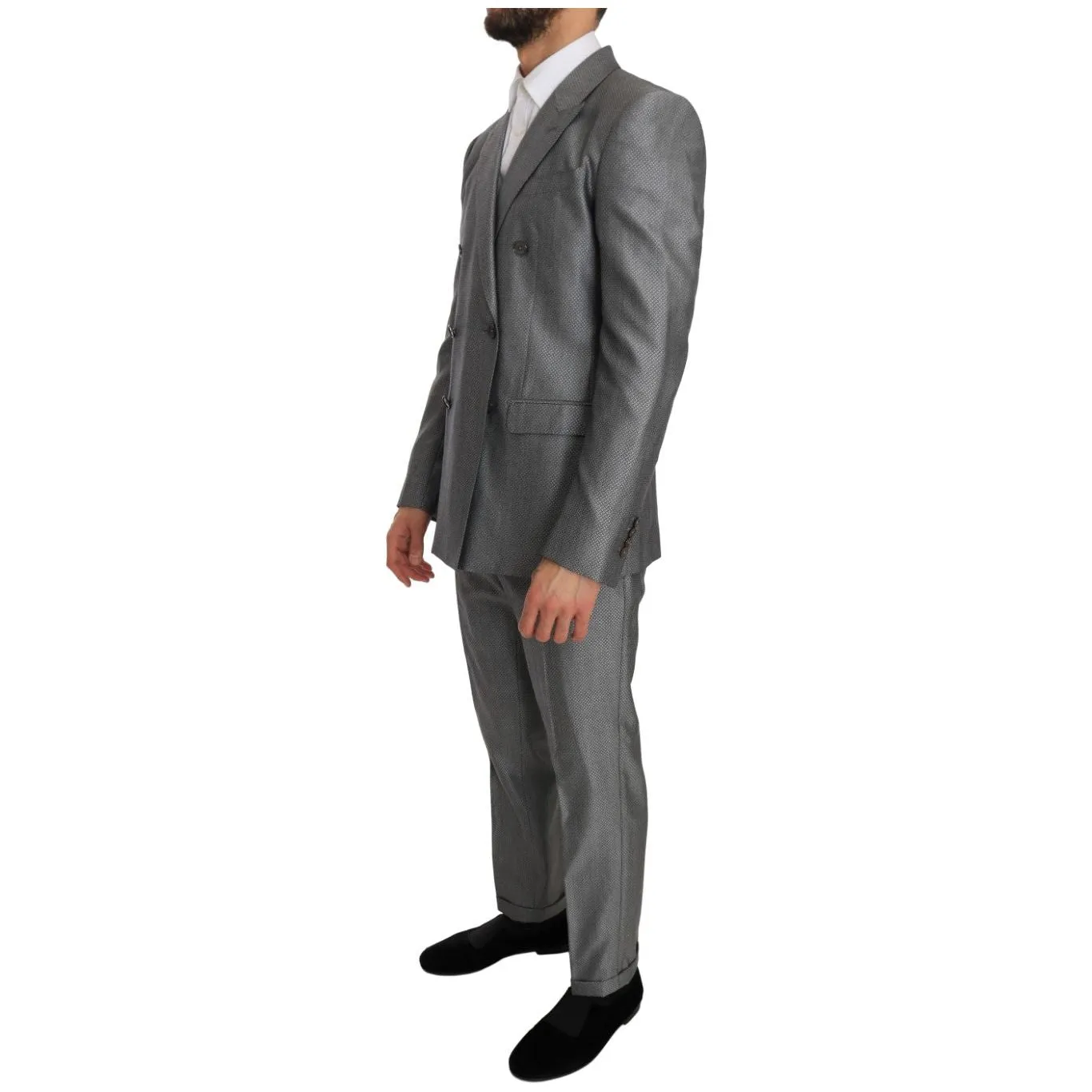 Dolce & Gabbana Elegant Black Double-Breasted Suit