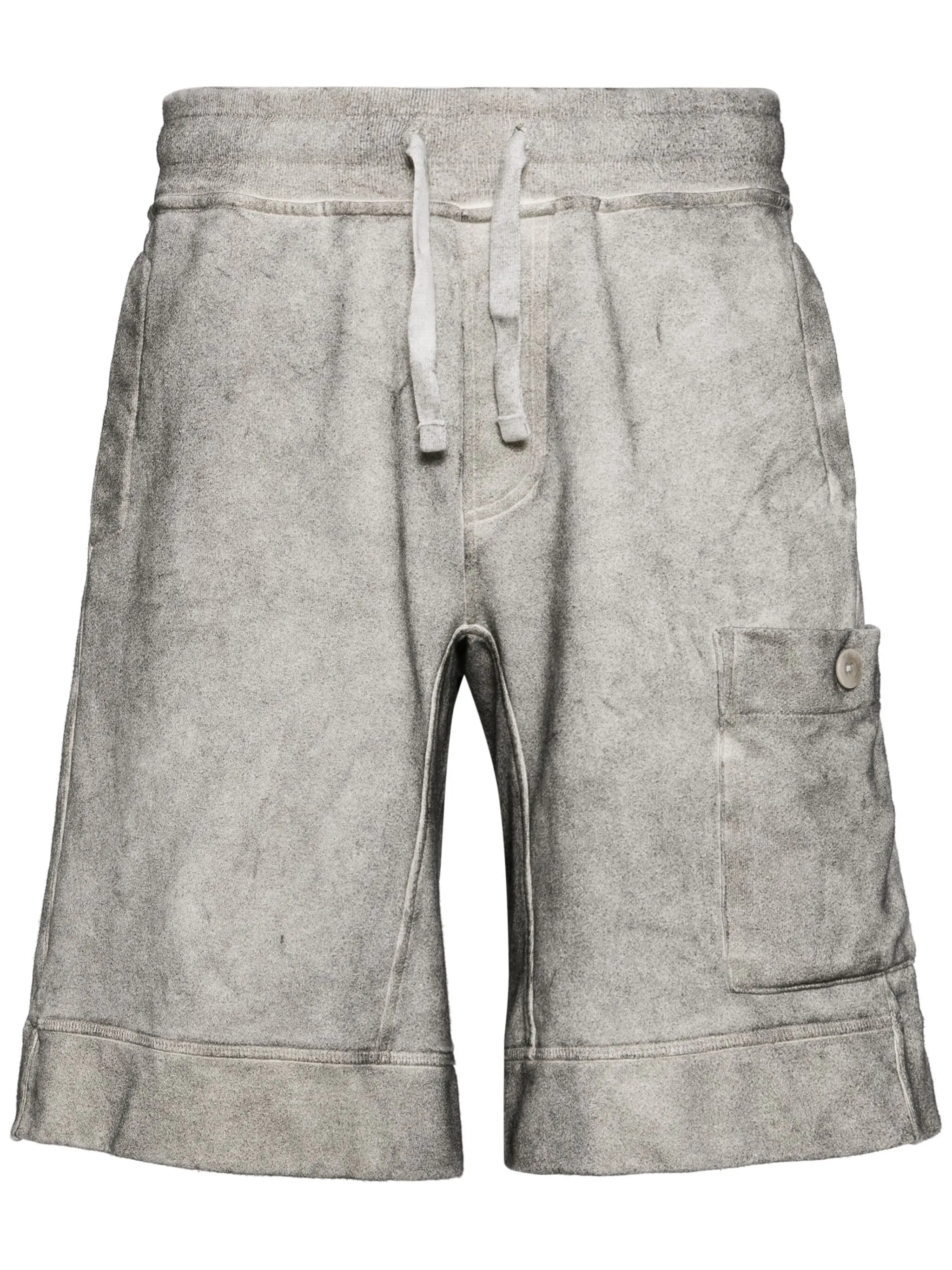 Drawstring Cotton Track Shorts