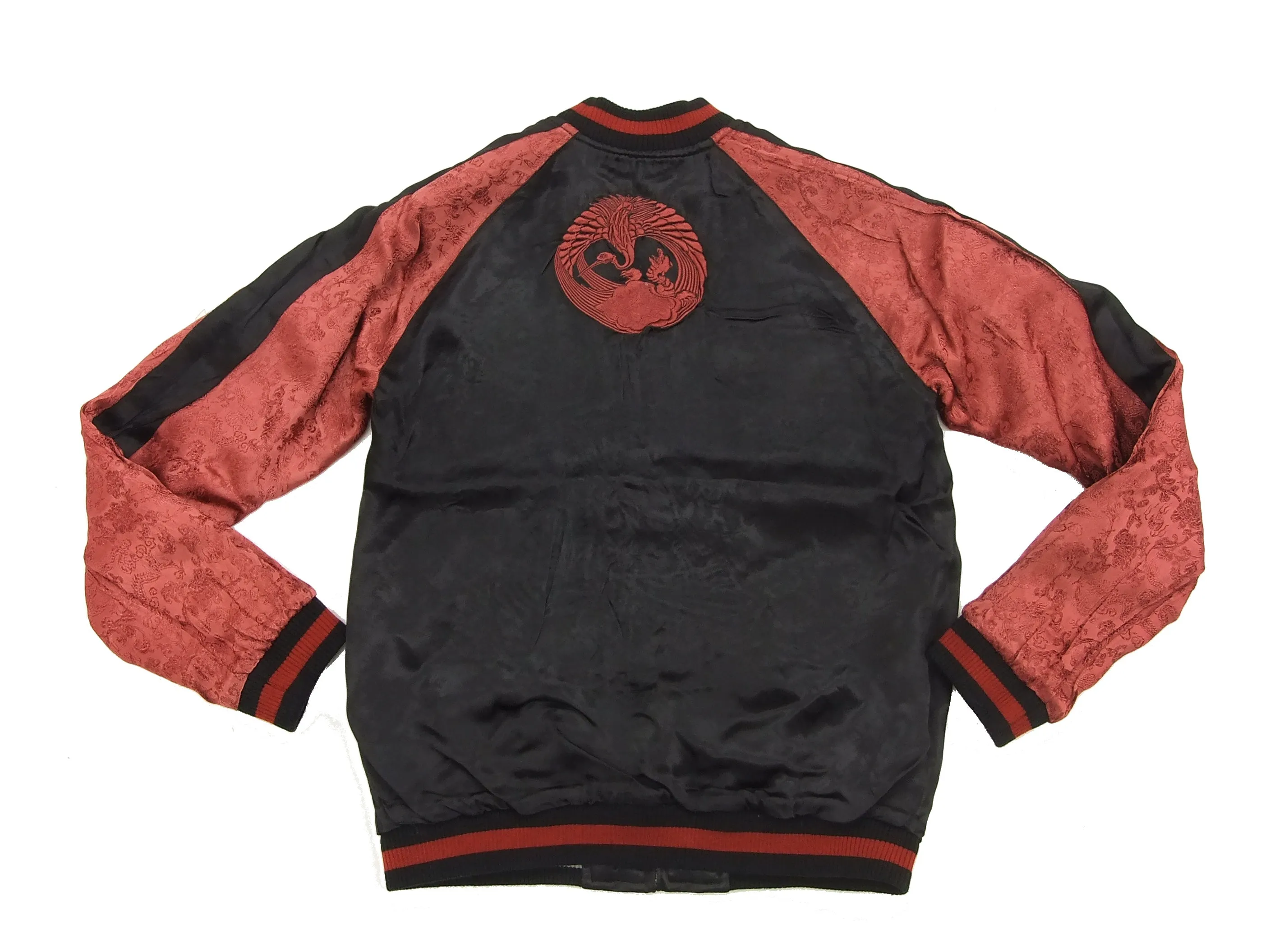 Hanatabi Gakudan Men's Japanese Souvenir Jacket Japanese Buddhism Sukajan Script SSJ-005