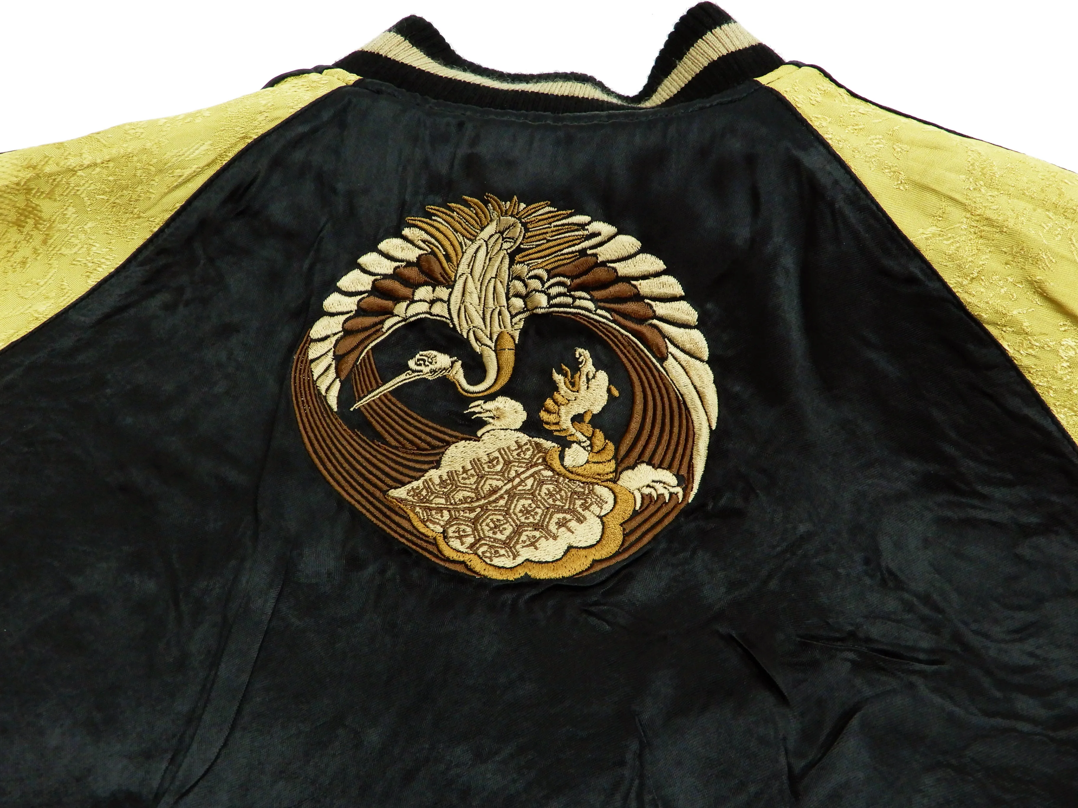 Hanatabi Gakudan Men's Japanese Souvenir Jacket Japanese Phoenixn Sukajan Script SSJ-004