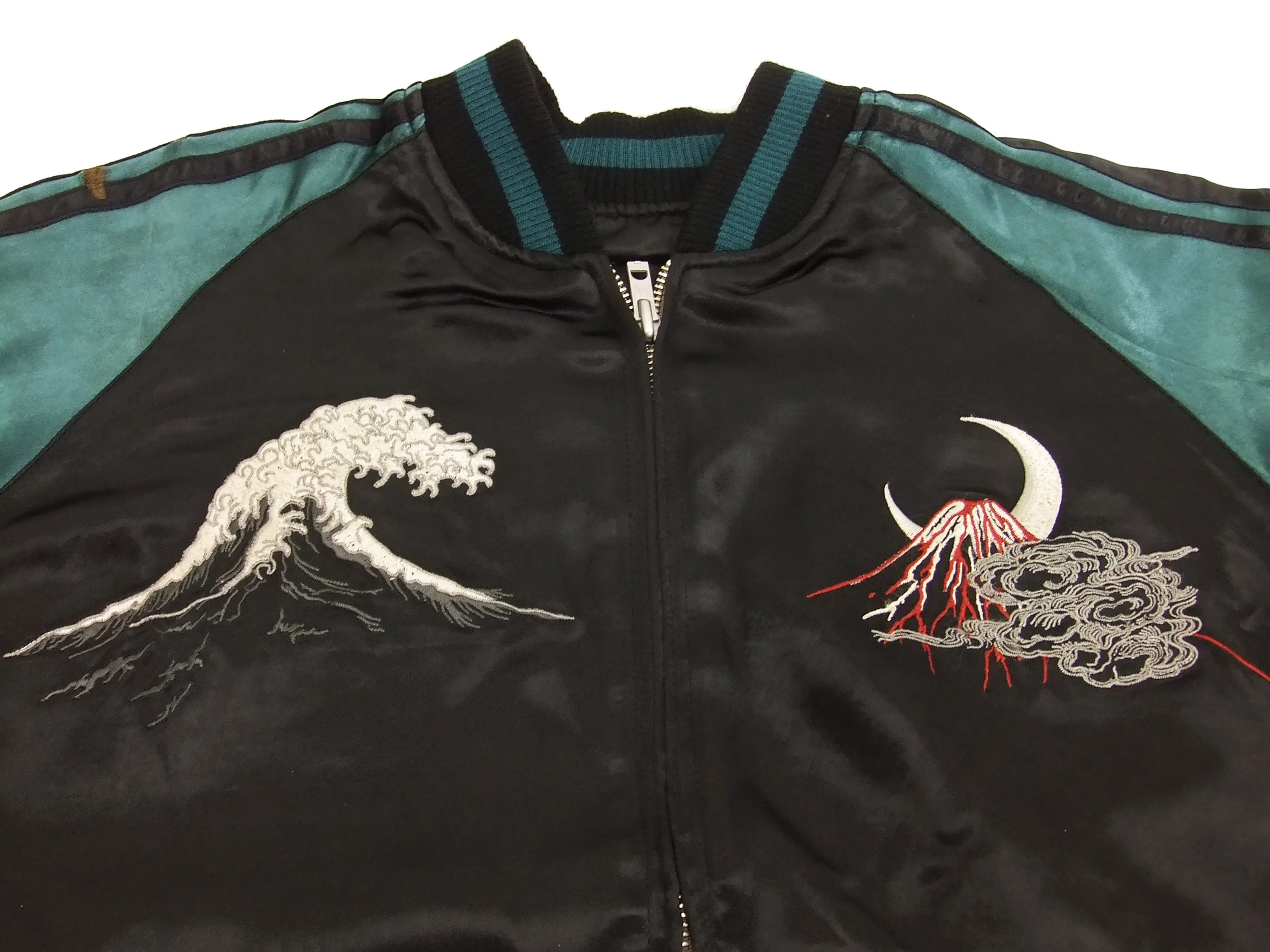 Hanatabi Gakudan Men's Japanese Souvenir Jacket Phoenix Hi no Tori Sukajan Script TZSJ-002