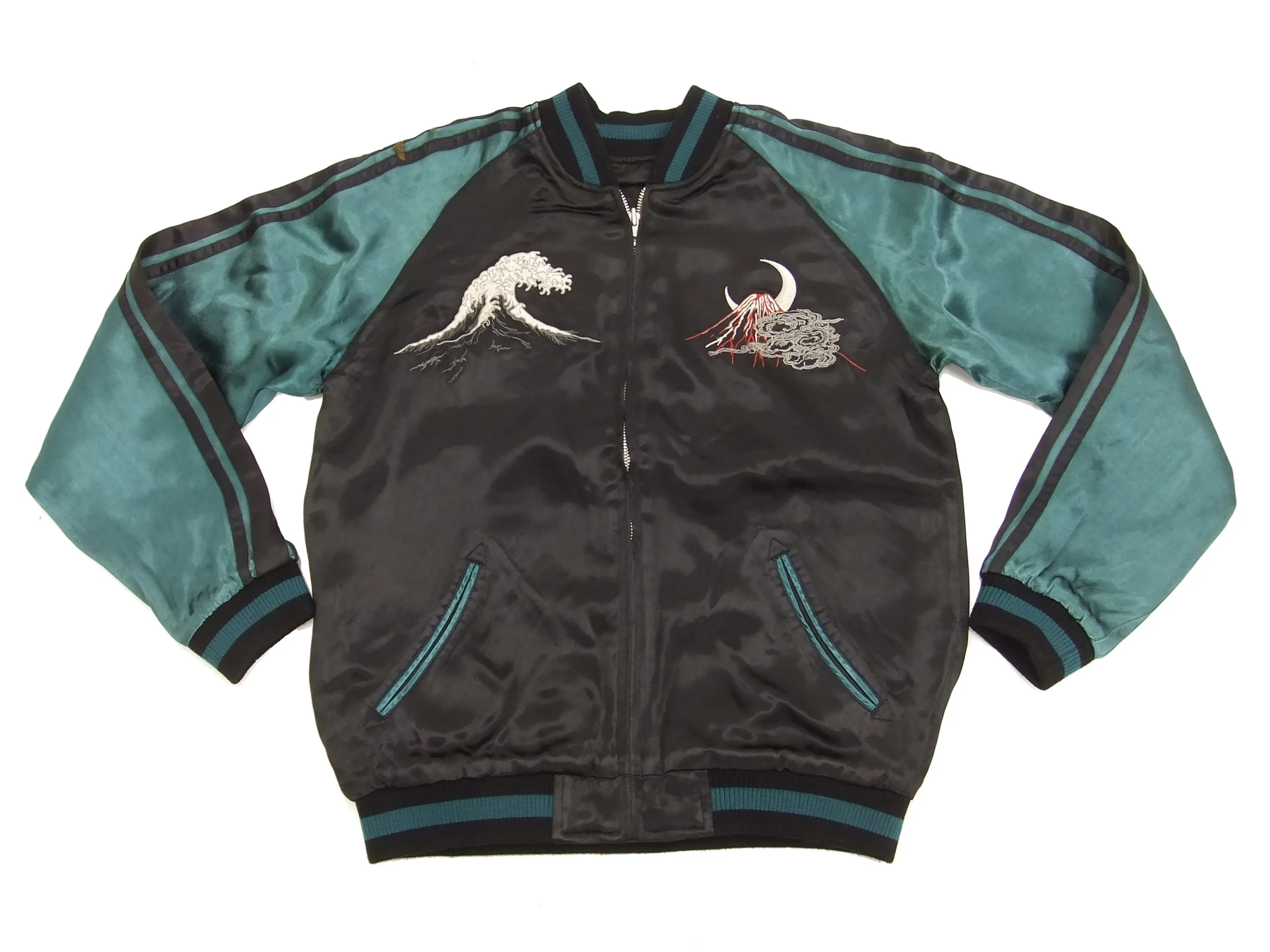 Hanatabi Gakudan Men's Japanese Souvenir Jacket Phoenix Hi no Tori Sukajan Script TZSJ-002