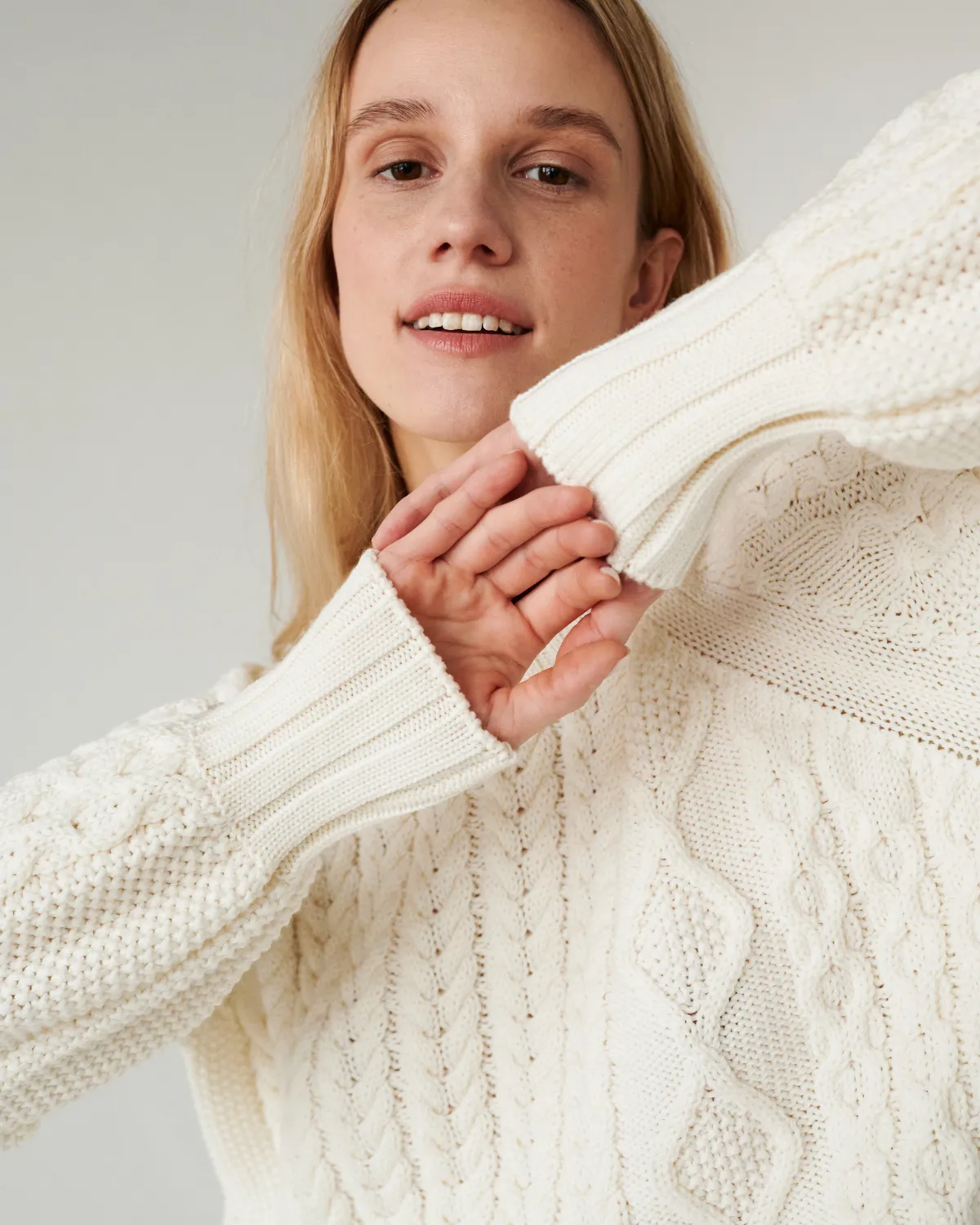 Harmonija Merino Wool Sweater Sea Salt