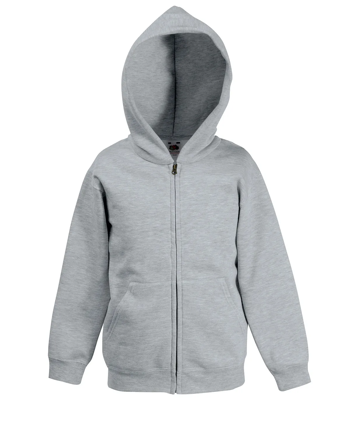 Heather Grey - Kids premium hooded sweatshirt jacket