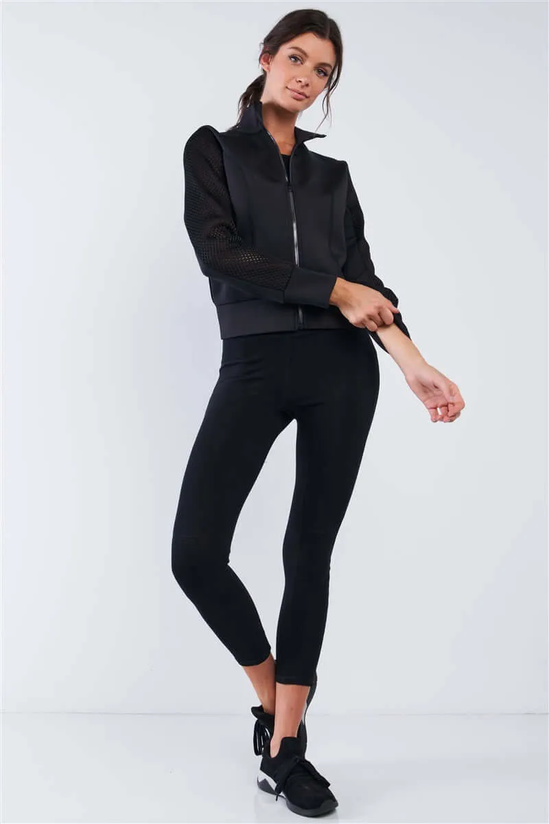 High Quality Activewear Tunic Zip Up Jacket