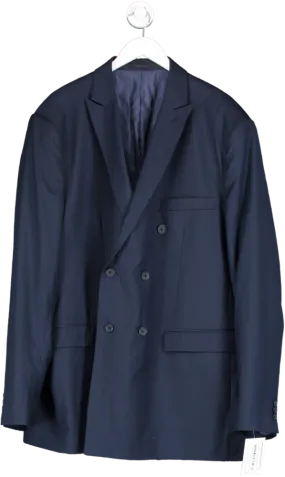 Hockerty Blue Double Breasted Blazer UK L