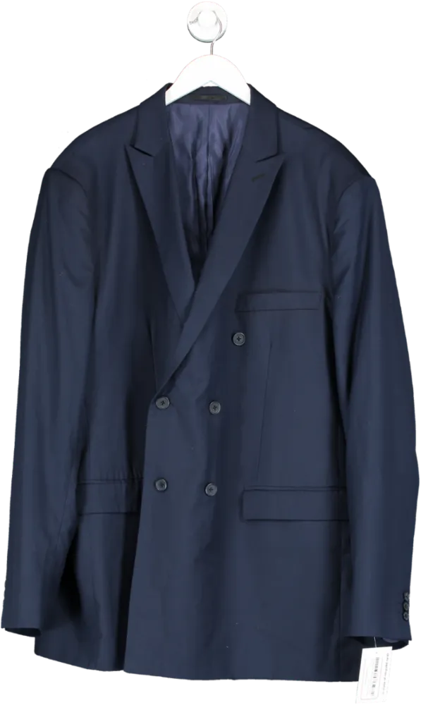 Hockerty Blue Double Breasted Blazer UK L