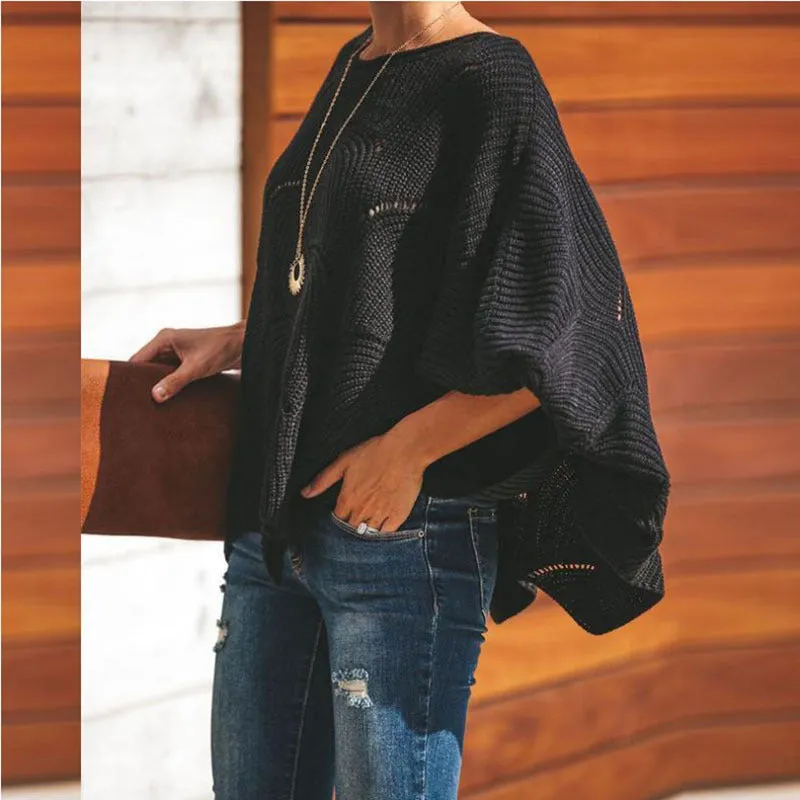 Hollow Crochet Loose Knitted Sweater