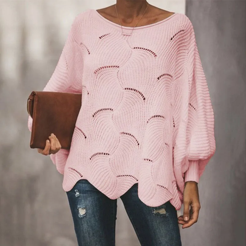 Hollow Crochet Loose Knitted Sweater