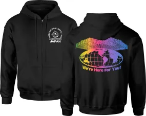 IWA JAPAN RAINBOW ZIP-UP HOODIE II