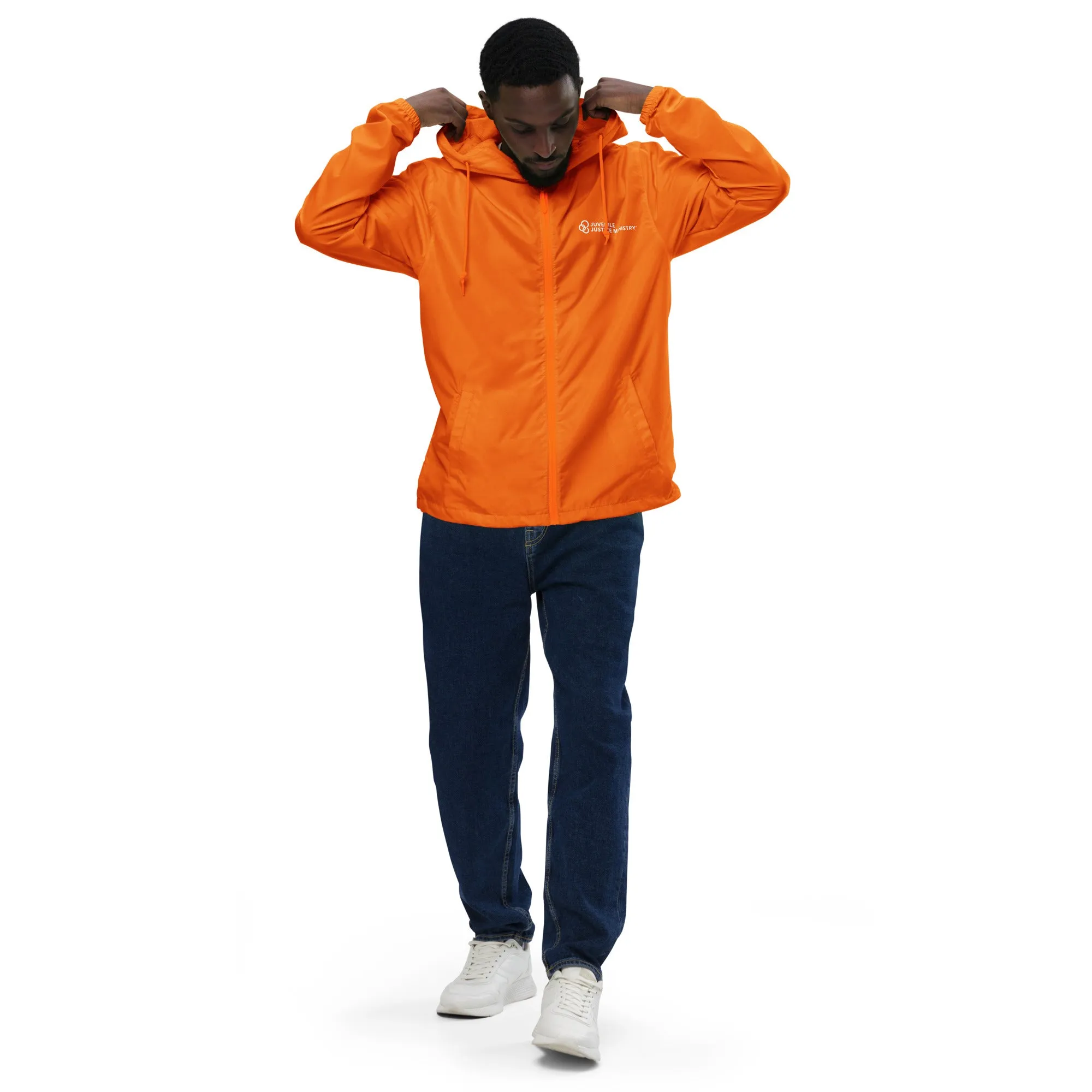 JJM Unisex Lightweight Zip Up Windbreaker