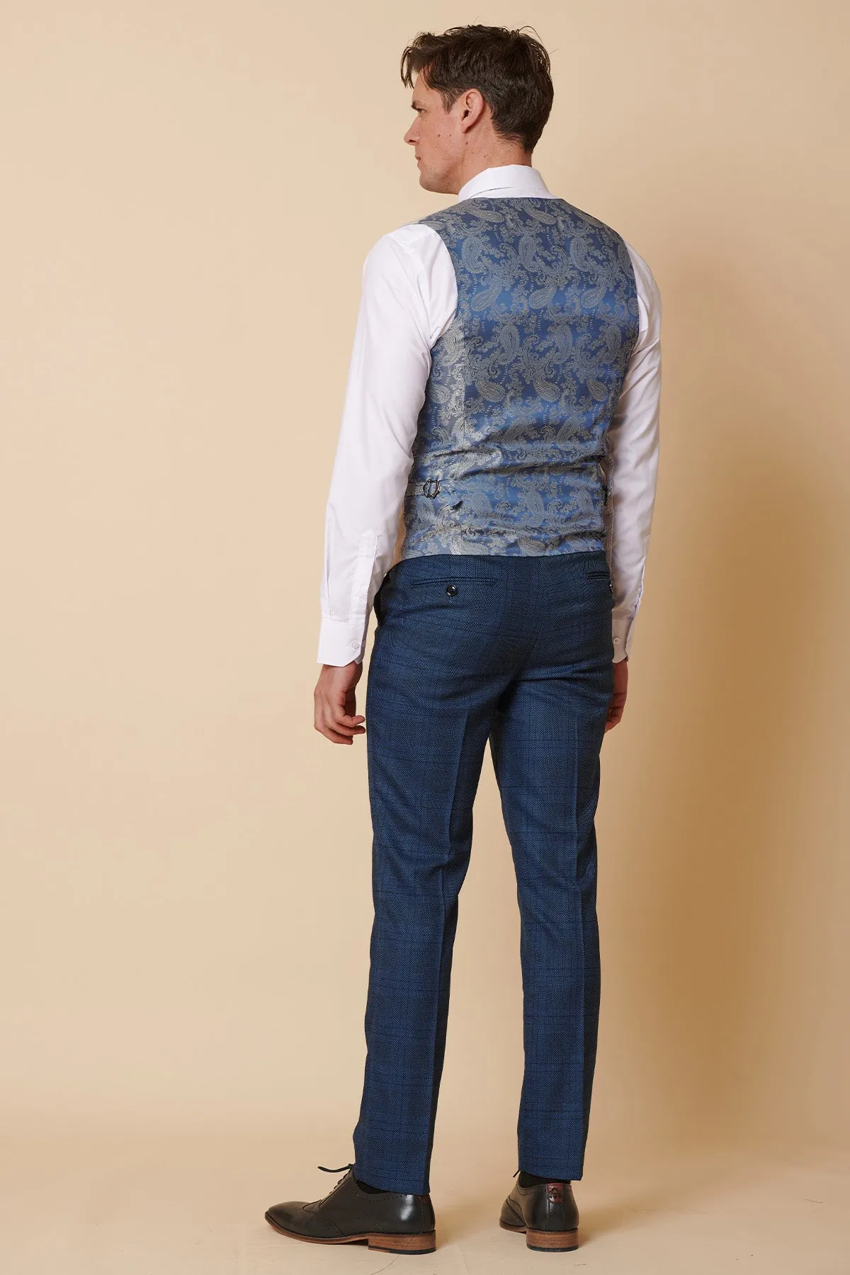 KELVIN - Stone Single Breasted Waistcoat