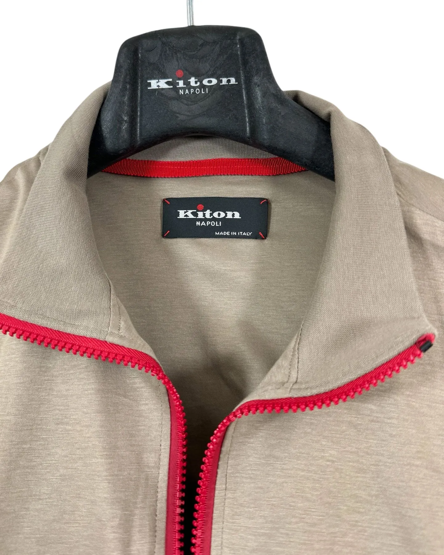 Kiton Jacket Beige Full Zip Activewear EU 52 / L BLACK FRIDAY SALE