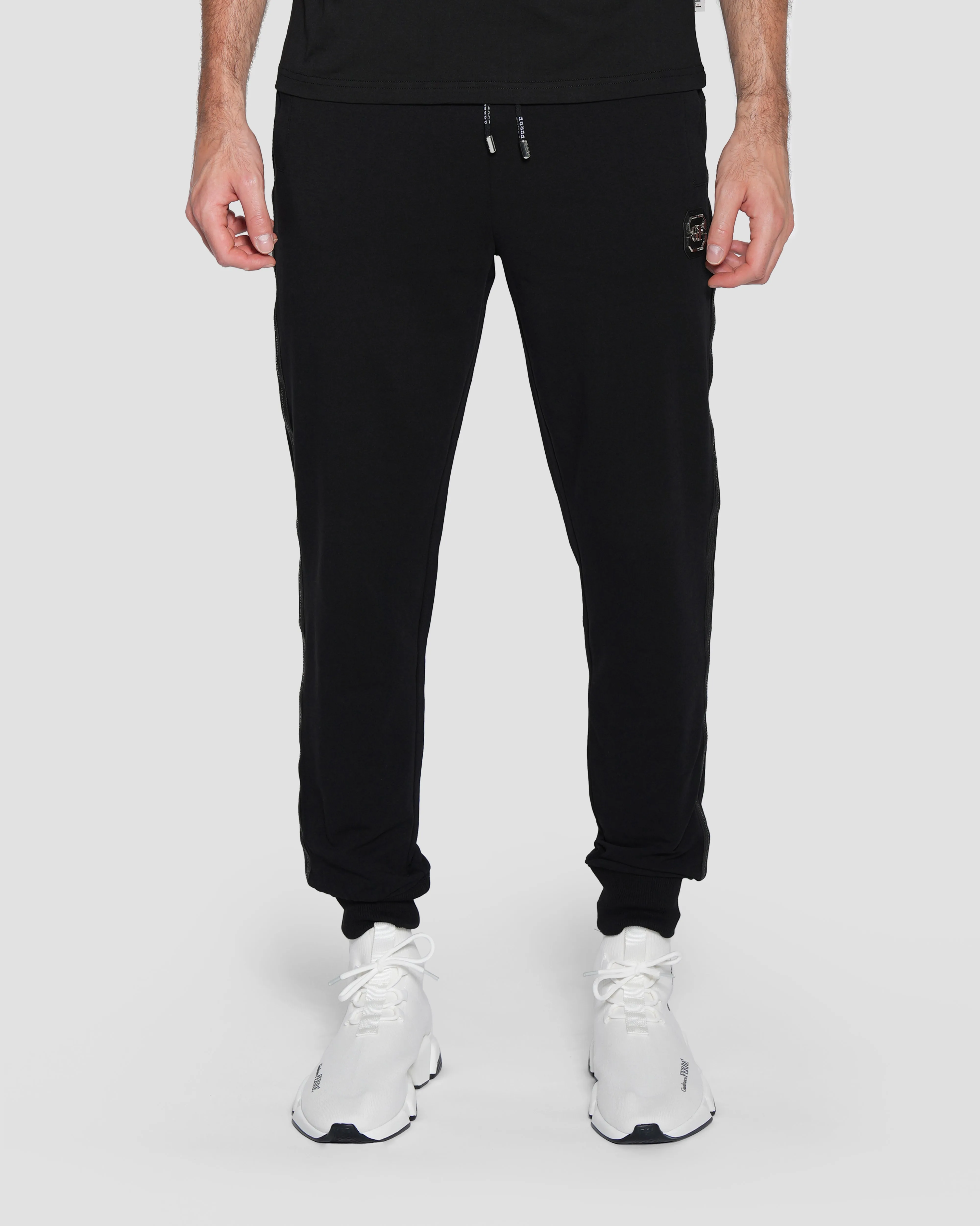 Logo Tape Embellished Track Pants