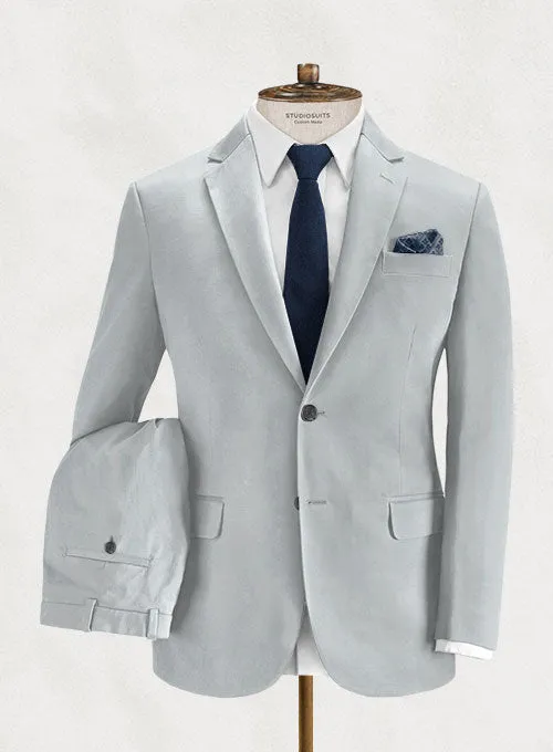 Loro Piana Zod Light Gray Cotton Suit