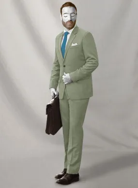 Napolean Cadet Green Wool Suit