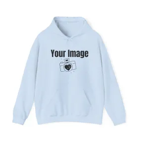 Personalized Hoodie-Your photo, text, or logo!! Great for gifting, sports teams, clubs, or business uniforms!!