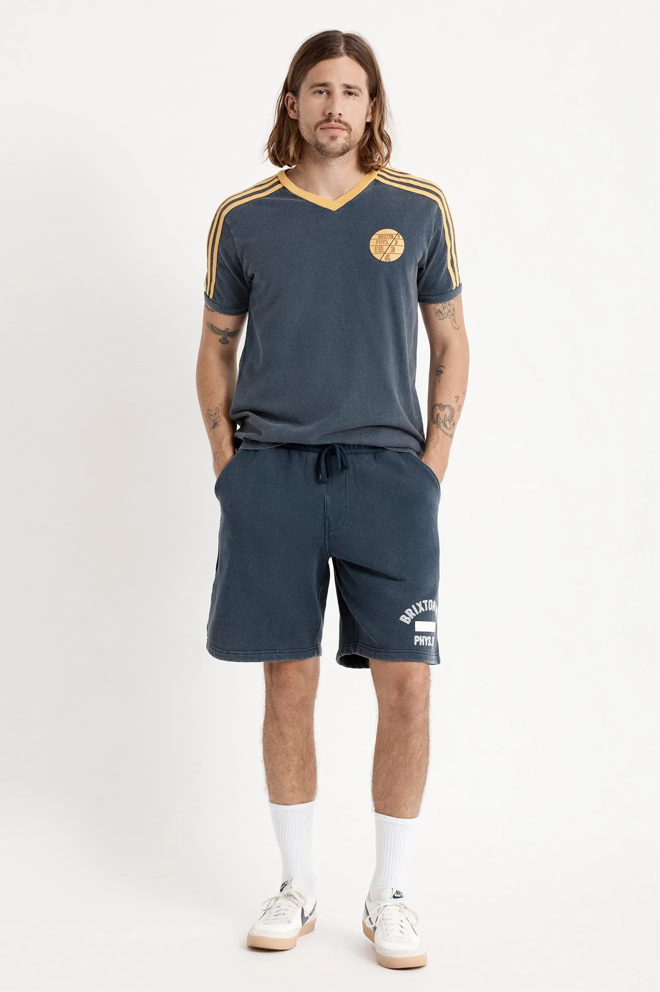 Phys. Ed. Track S/S Standard Tee  - Dress Blue