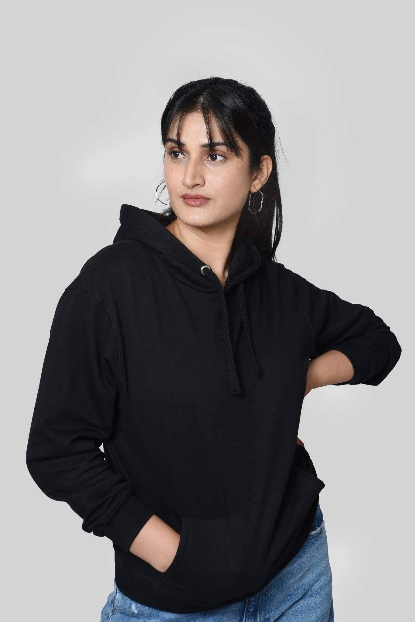 Relaxed Fit Hoodie Black