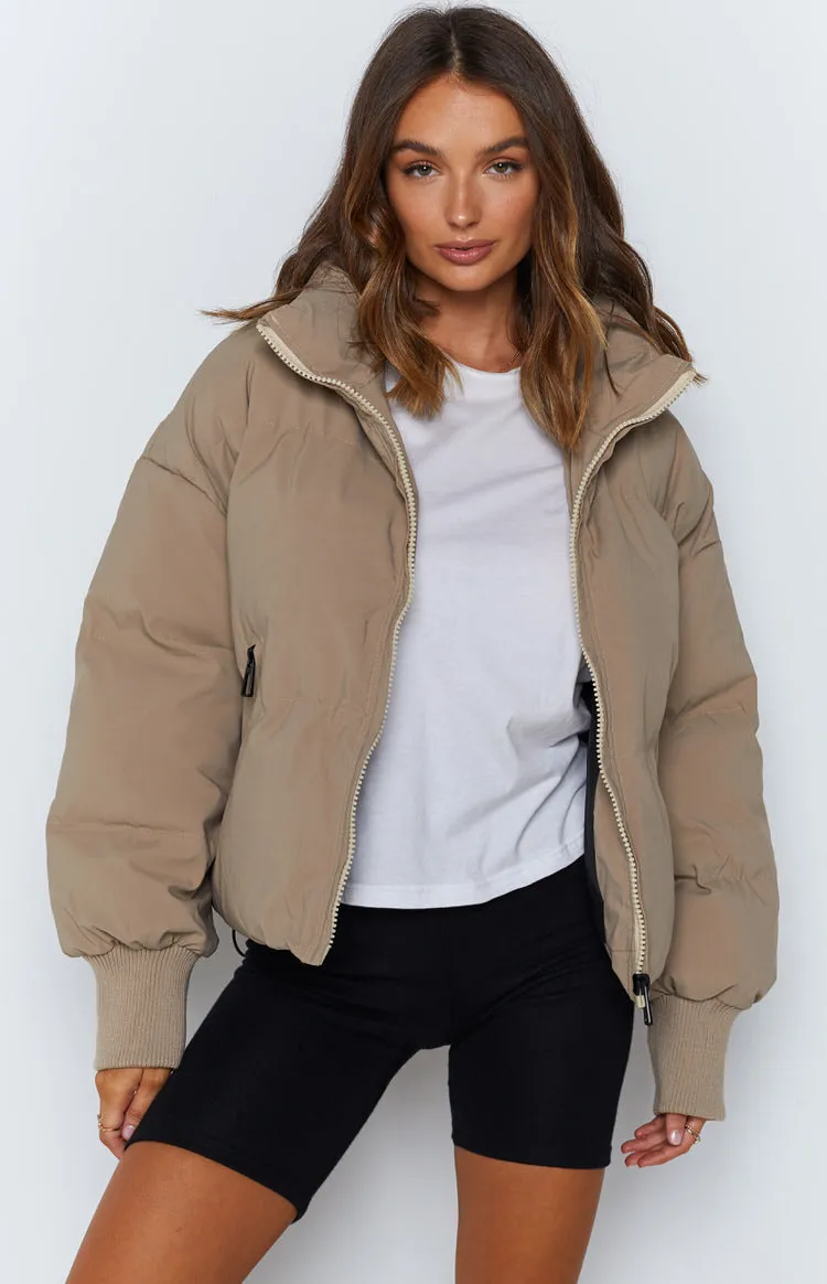 Remi Puffer Jacket Nude