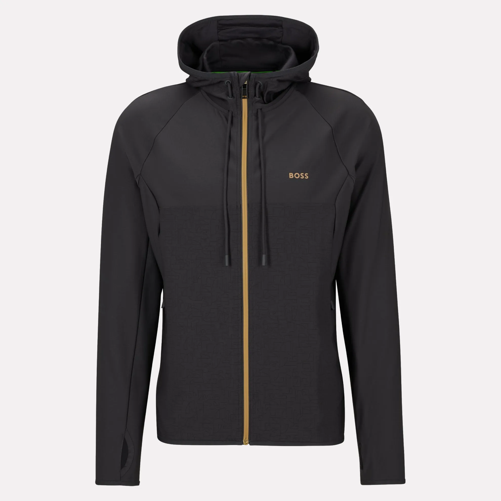 Sicon High-performance Zip-up Hooded Sweatshirt in Active-stretch / Dark Grey