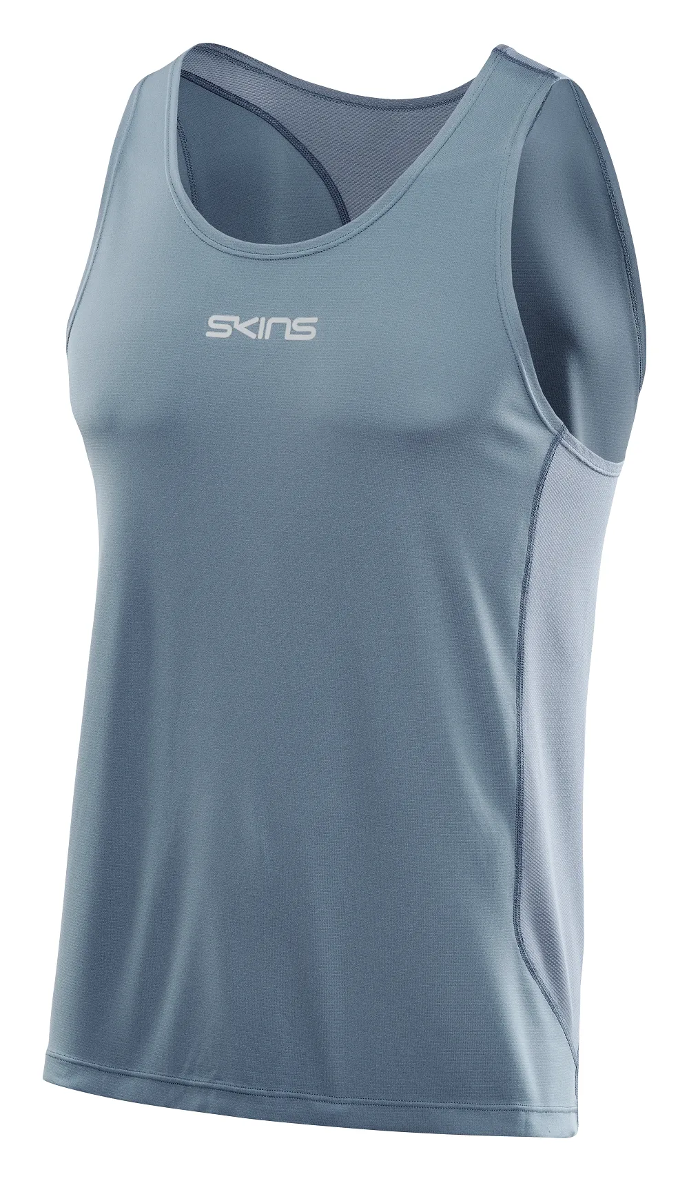 SKINS Men's Activewear Singlet 3-Series - Blue Grey